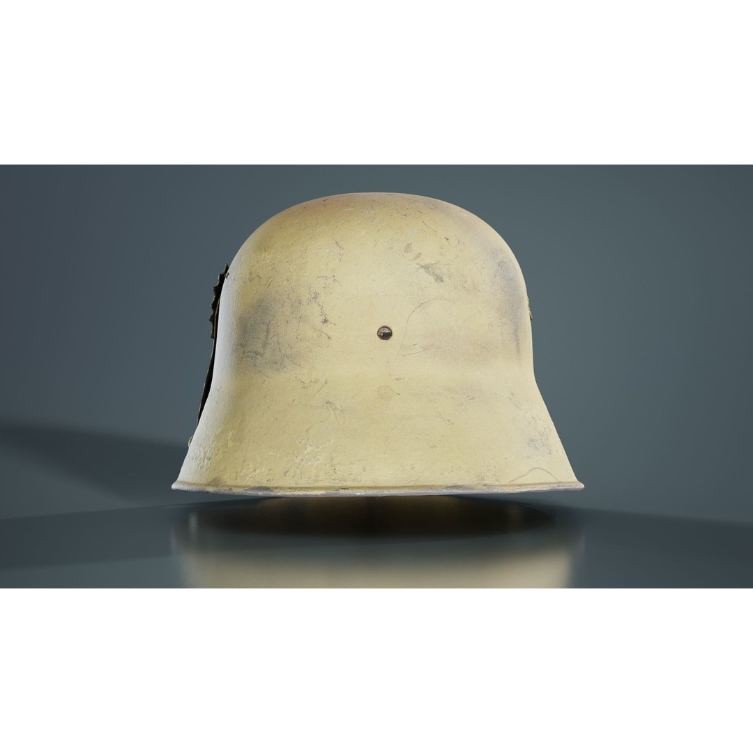 Gear Helmet Low-Poly 3D Model – Photogrammetry Scanned Asset, FBX - View 4