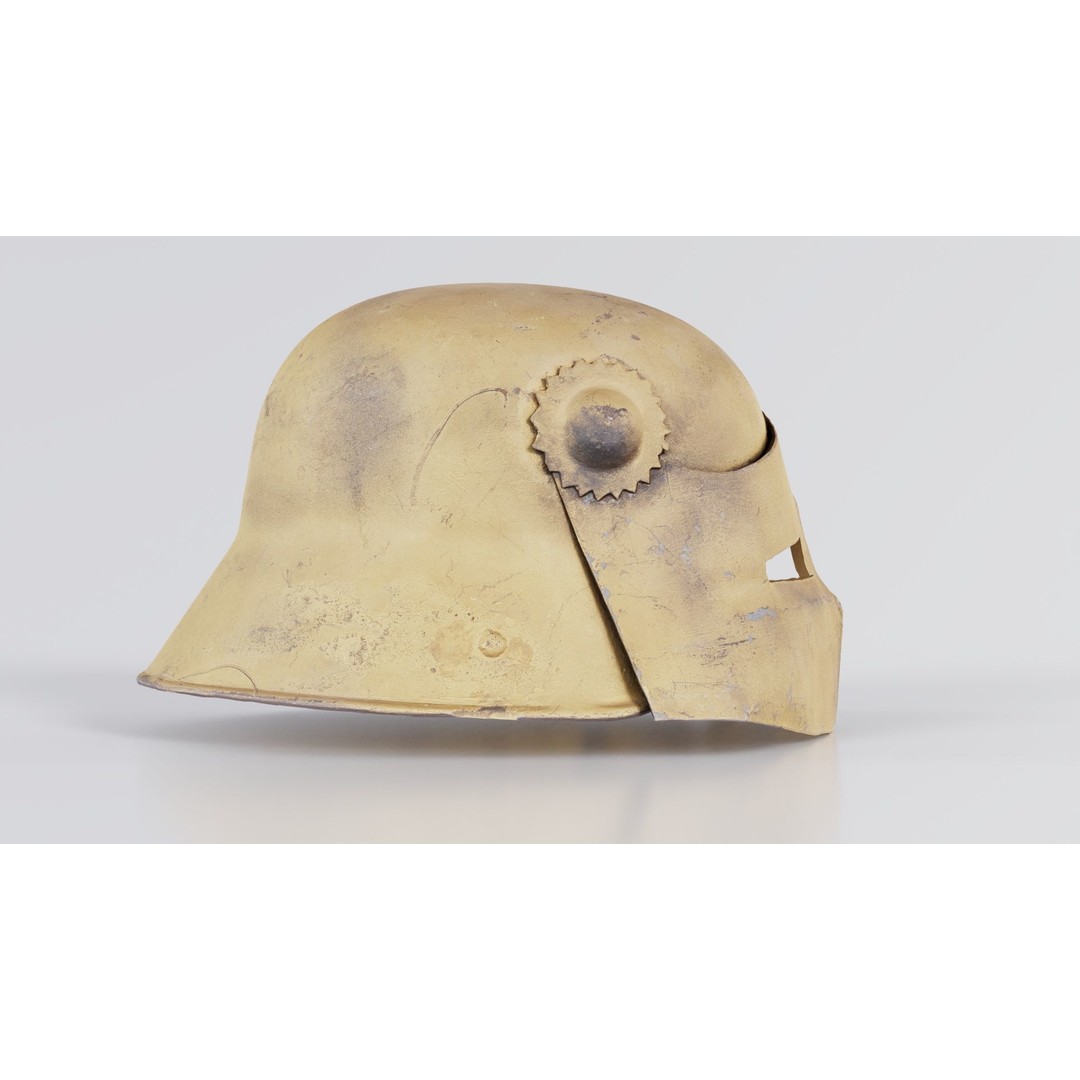 Gear Helmet Low-Poly 3D Model – Photogrammetry Scanned Asset, FBX - View 8