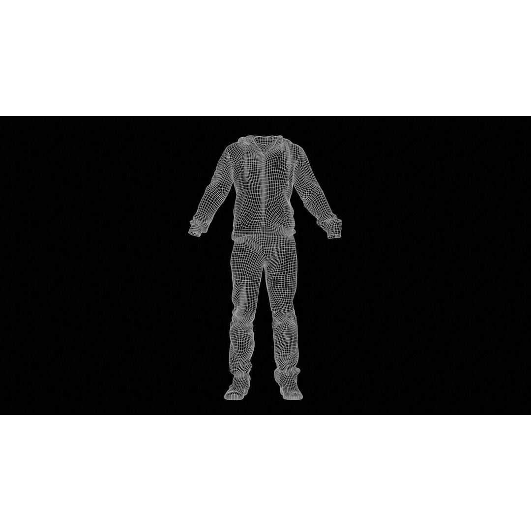 Casual Outfit 3D Model – Low Poly Character Clothing, FBX - View 13