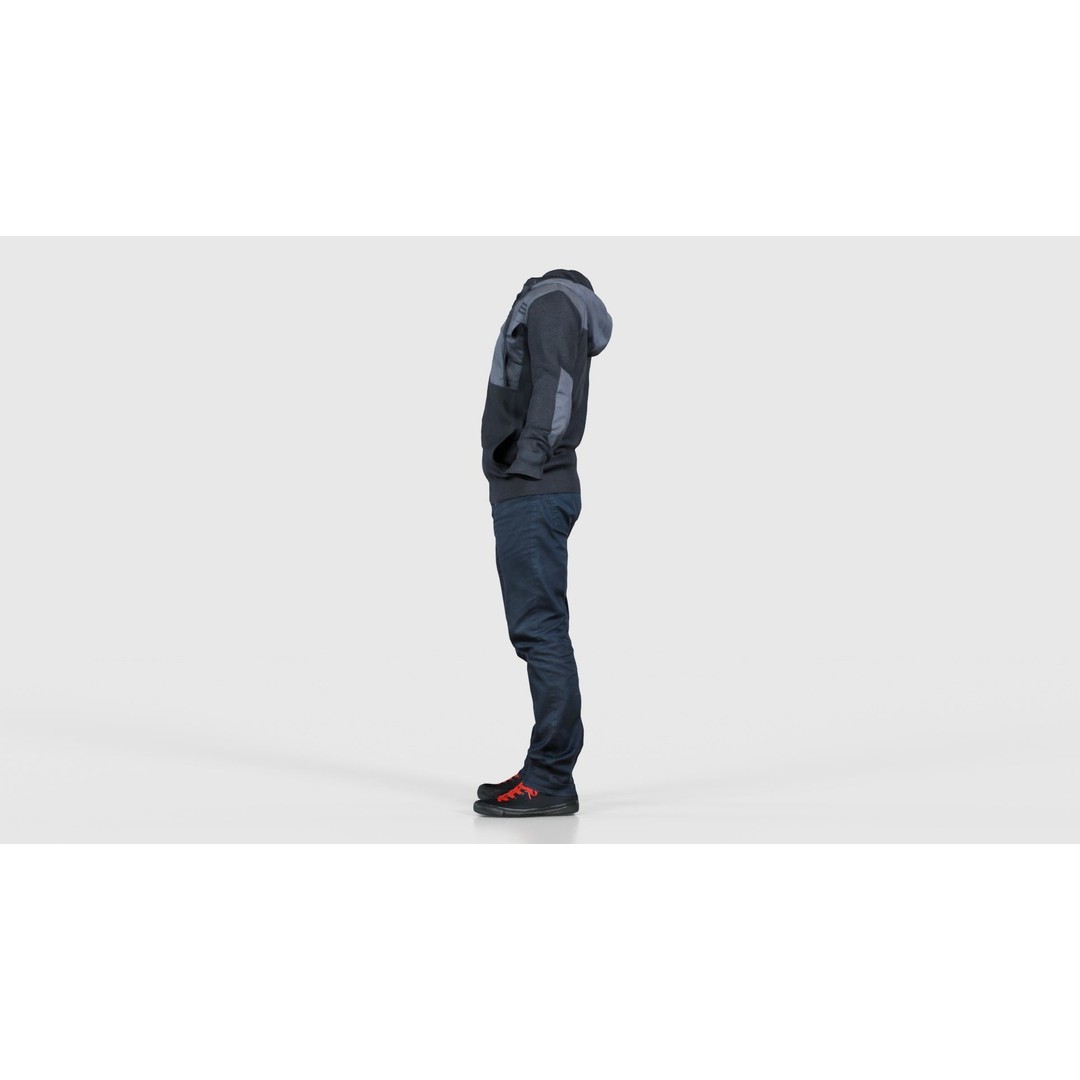Casual Outfit 3D Model – Low Poly Character Clothing, FBX - View 26