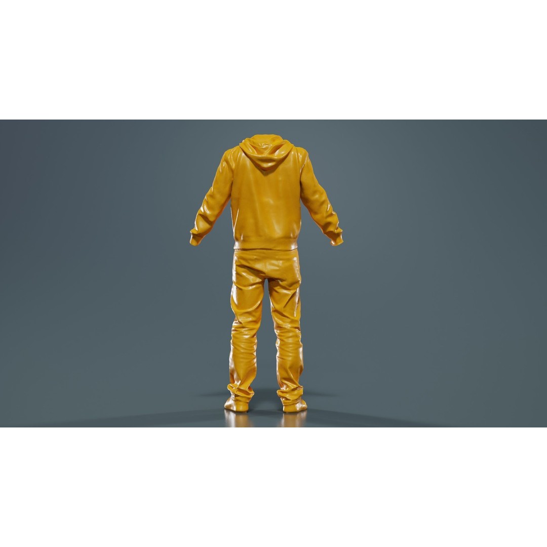 Casual Outfit 3D Model – Low Poly Character Clothing, FBX/OBJ - View 15