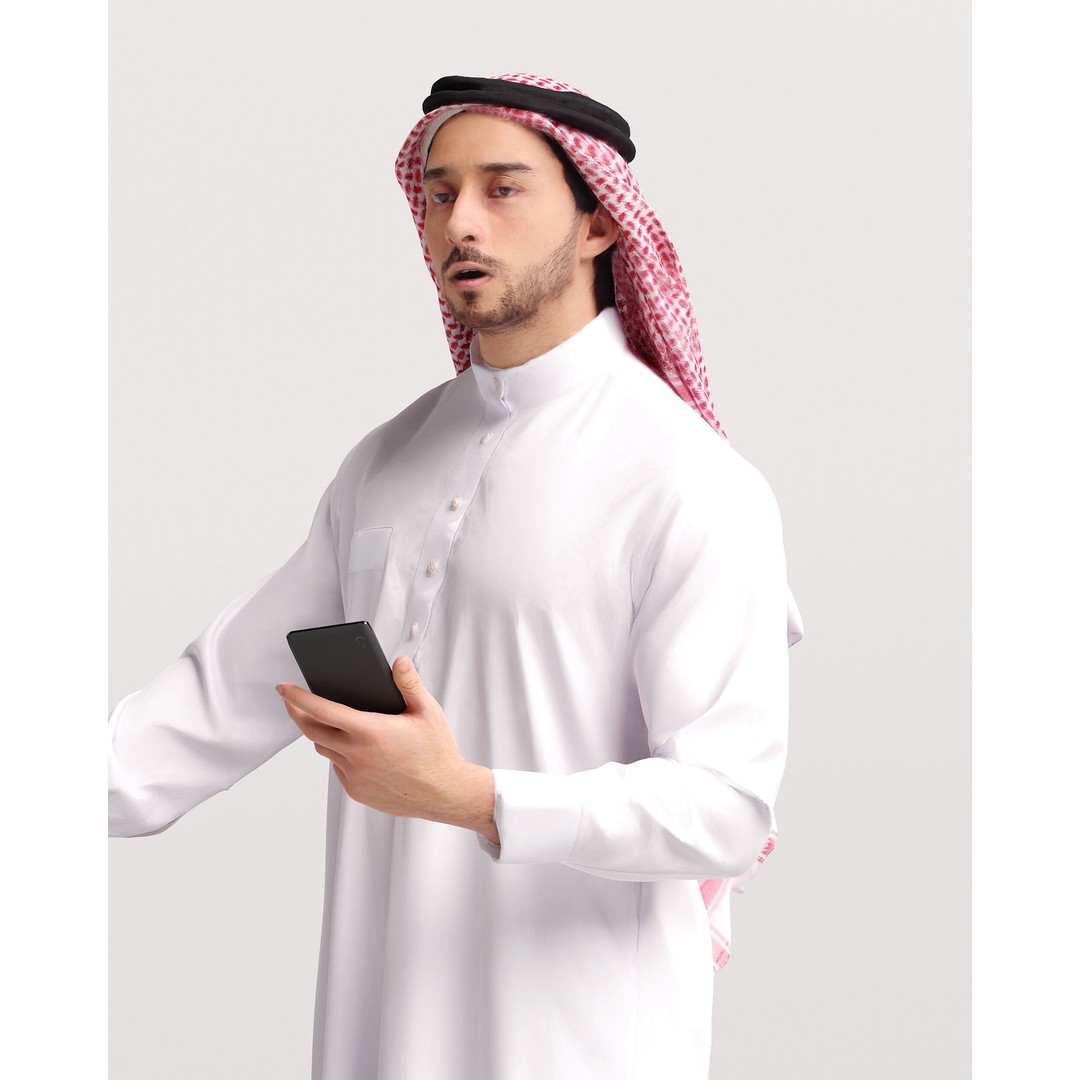 Arab Man 3D Model – Realistic Character with Suitcase, FBX - View 11