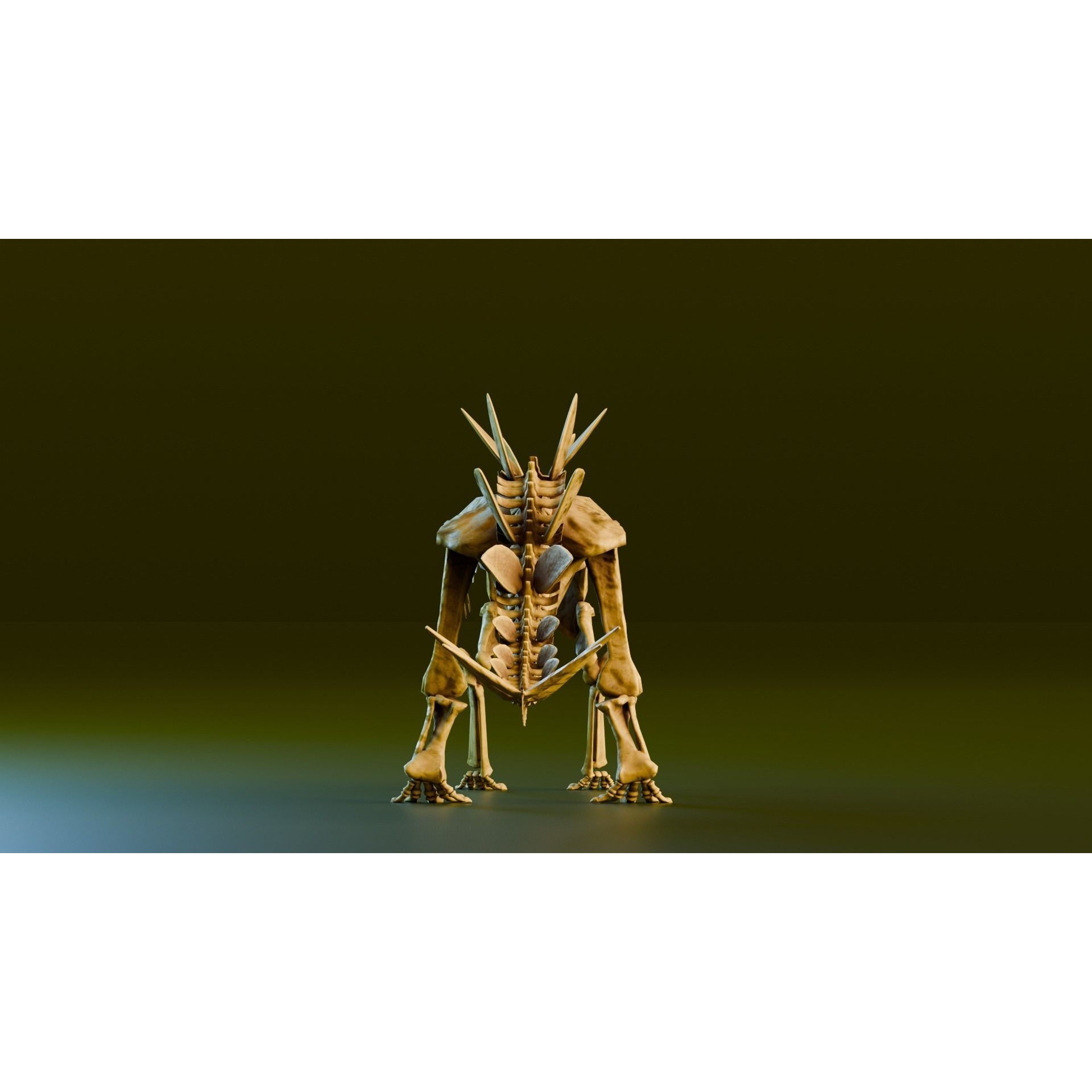 Realistic Stegosaurus - Low-Poly Game-Ready 3D Model - View 7