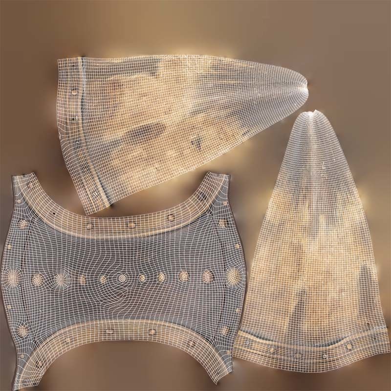 Horned Viking Helmet 3D Model – Low Poly Character Headwear, FBX - View 16