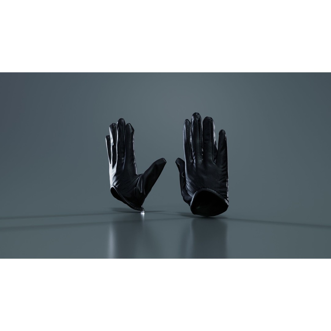 Vinyl Open Glove 3D Model – Low Poly PBR Asset, FBX, OBJ - View 10