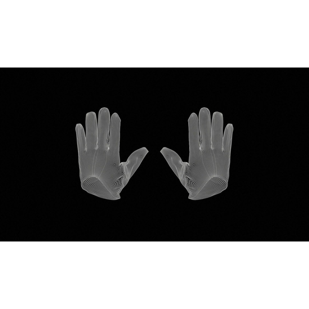 Vinyl Open Glove 3D Model – Low Poly PBR Asset, FBX, OBJ - View 13