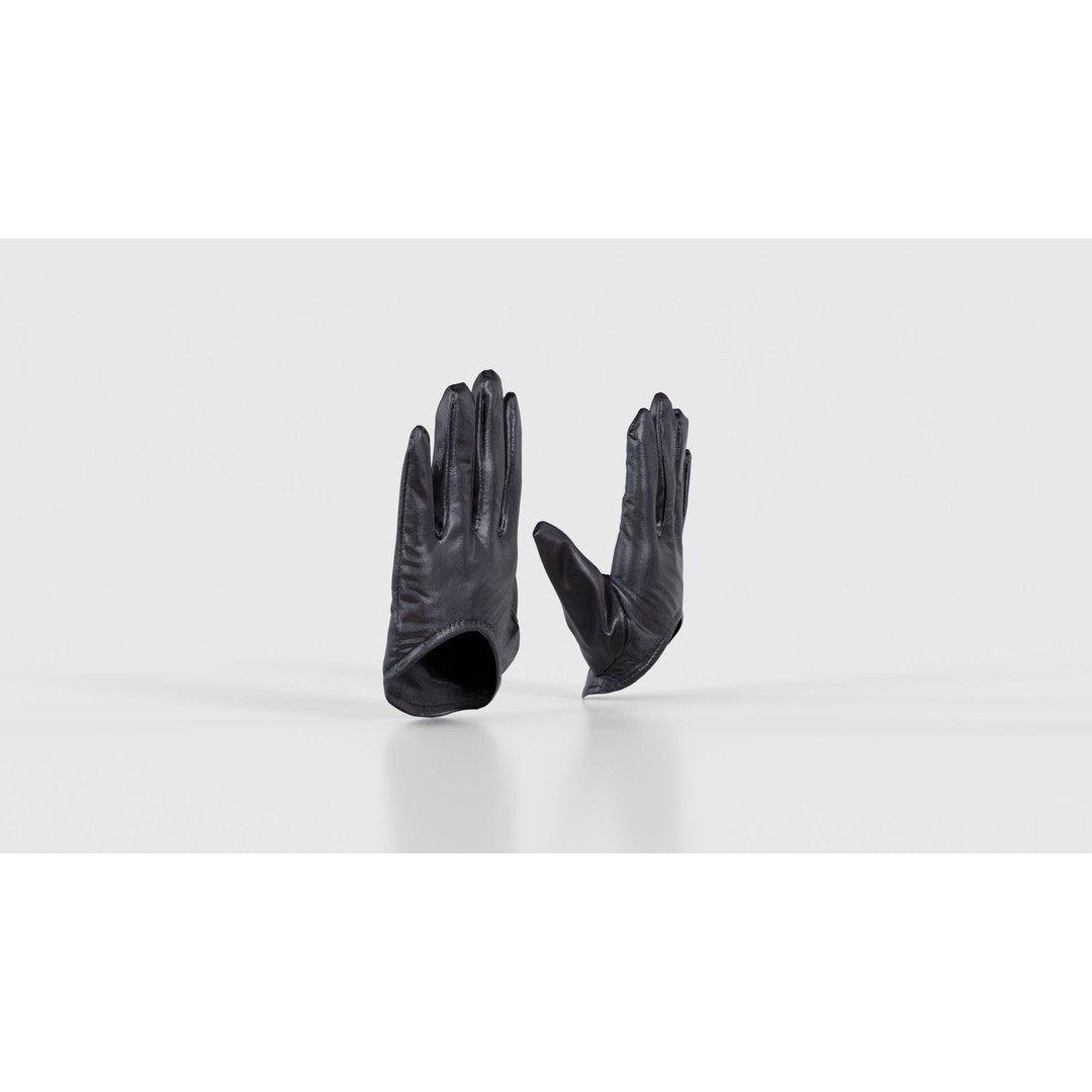 Vinyl Open Glove 3D Model – Low Poly PBR Asset, FBX, OBJ - View 19