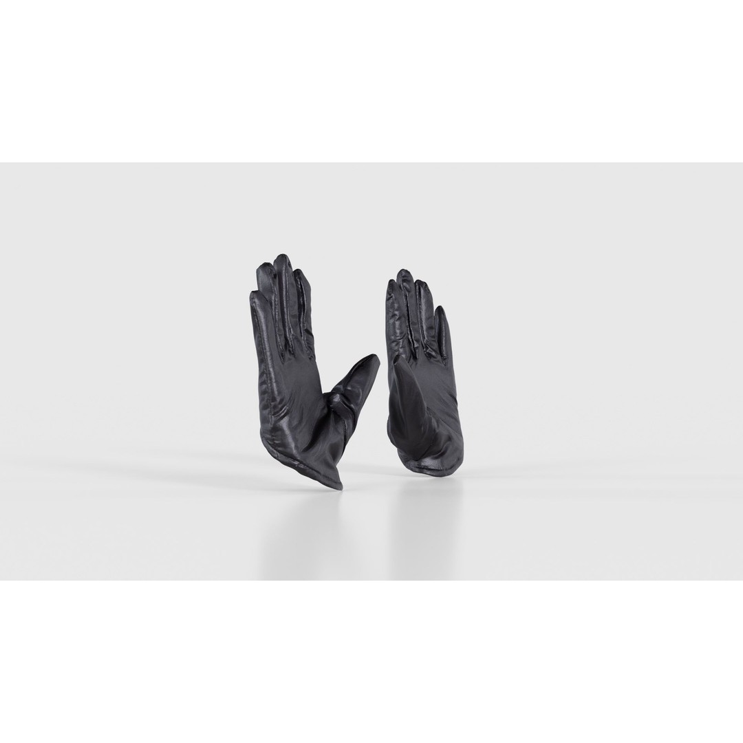 Vinyl Open Glove 3D Model – Low Poly PBR Asset, FBX, OBJ - View 25