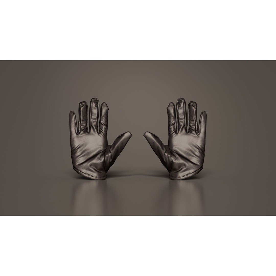 Vinyl Open Glove 3D Model – Low Poly PBR Asset, FBX, OBJ - View 5