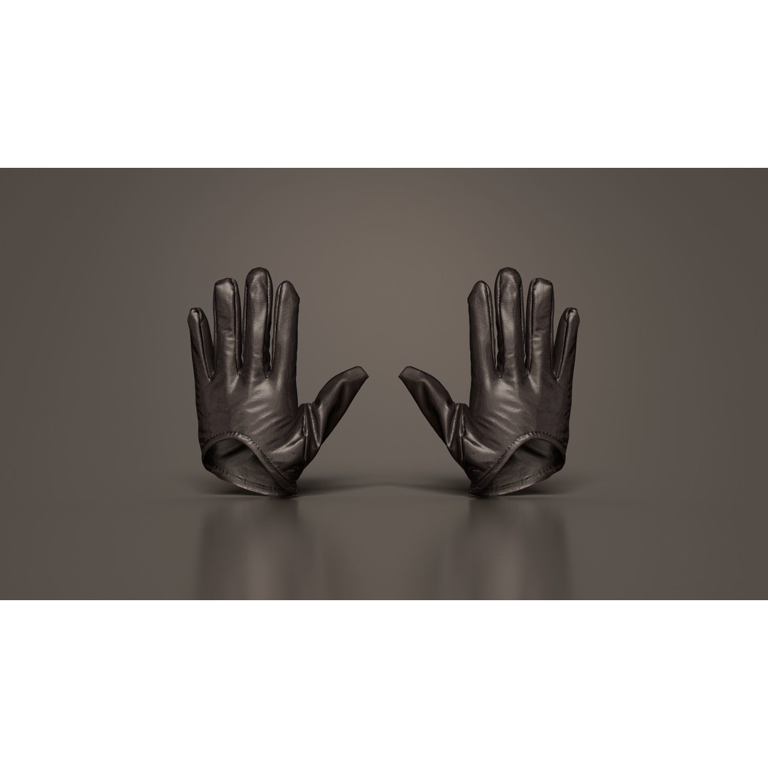 Vinyl Open Glove 3D Model – Low Poly PBR Asset, FBX, OBJ - View 6