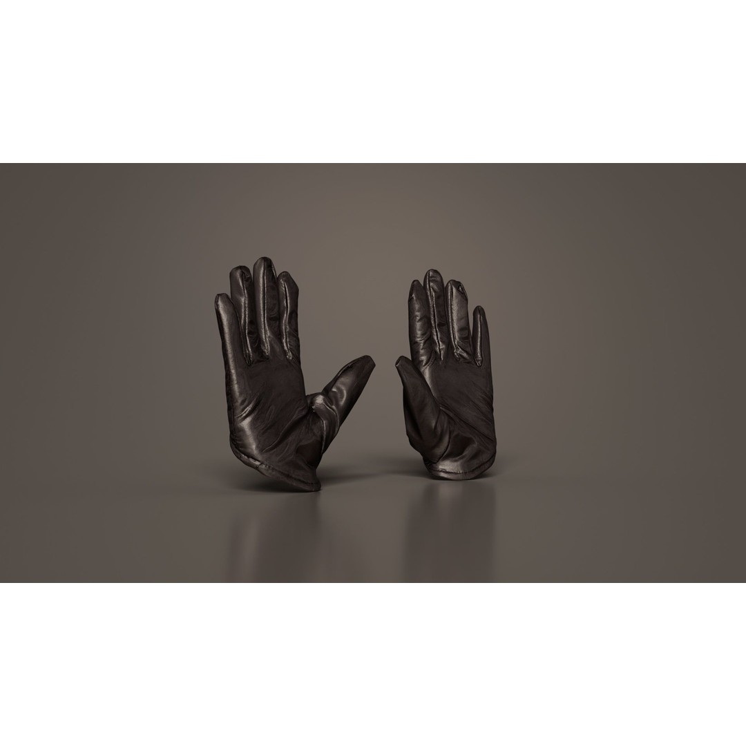 Vinyl Open Glove 3D Model – Low Poly PBR Asset, FBX, OBJ - View 7