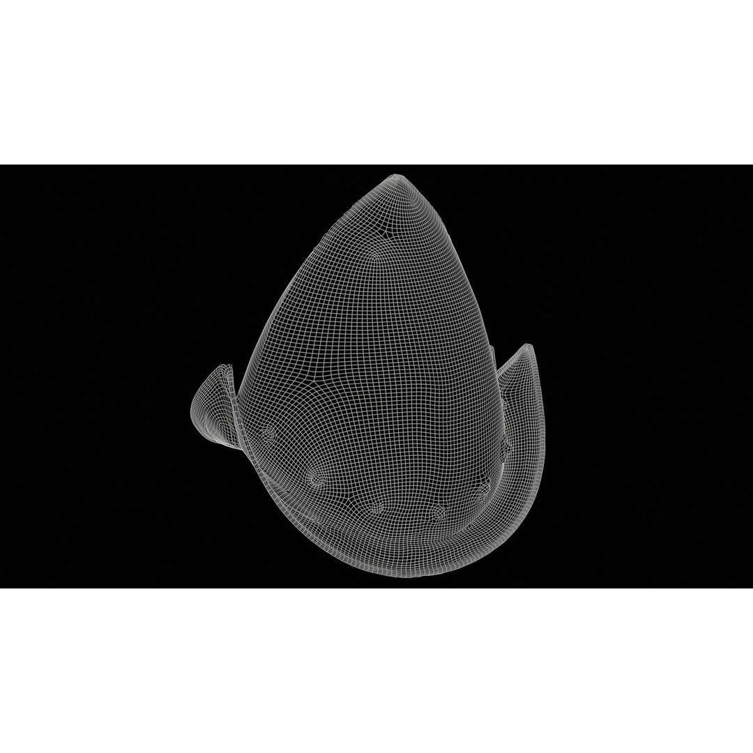 Spanish Flower Hat 3D Model – Low Poly Character Headwear, FBX & Blender - View 13