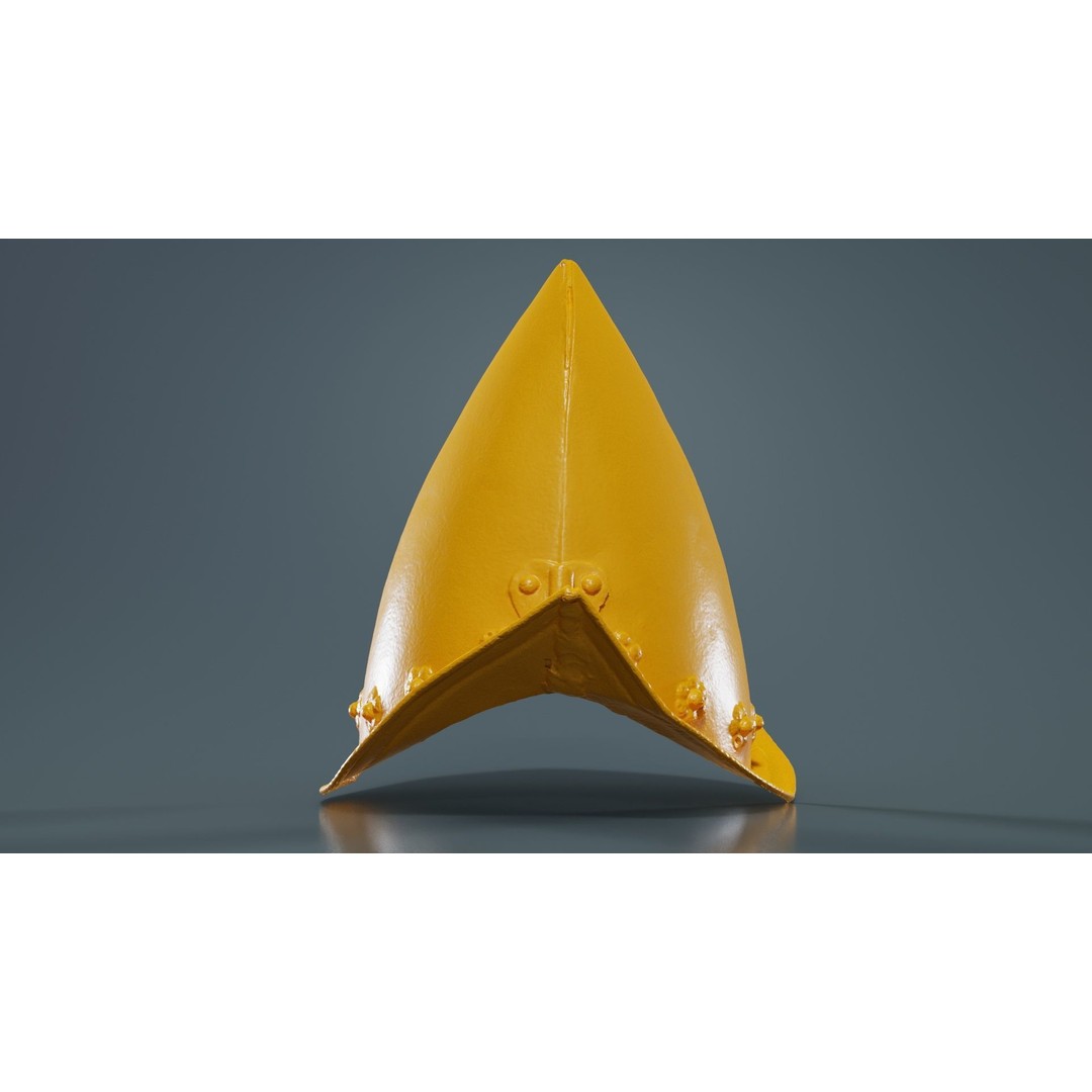 Spanish Flower Hat 3D Model – Low Poly Character Headwear, FBX & Blender - View 15