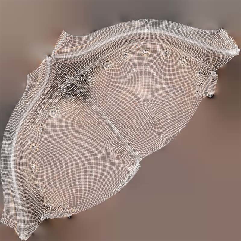 Spanish Flower Hat 3D Model – Low Poly Character Headwear, FBX & Blender - View 16