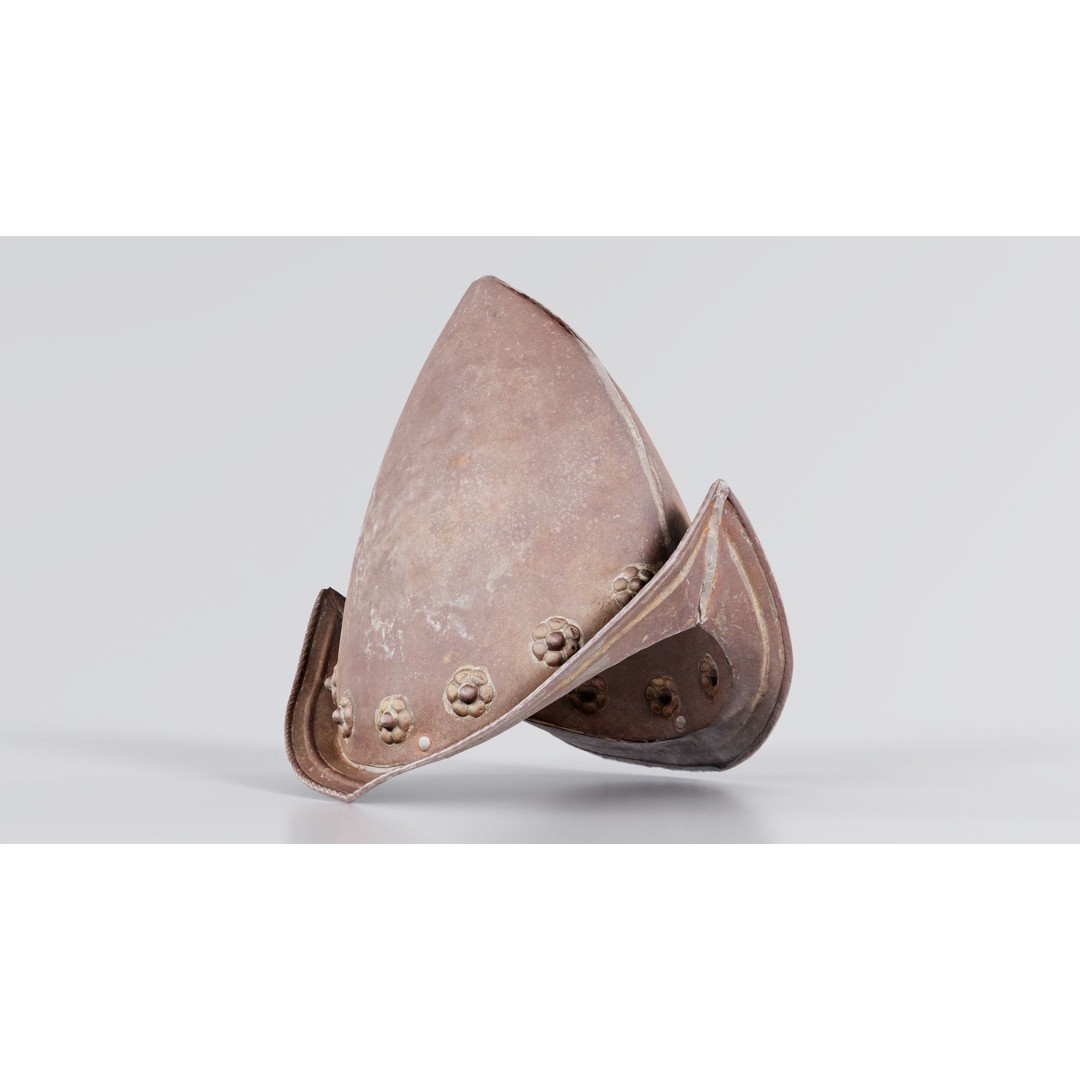 Spanish Flower Hat 3D Model – Low Poly Character Headwear, FBX & Blender - View 6