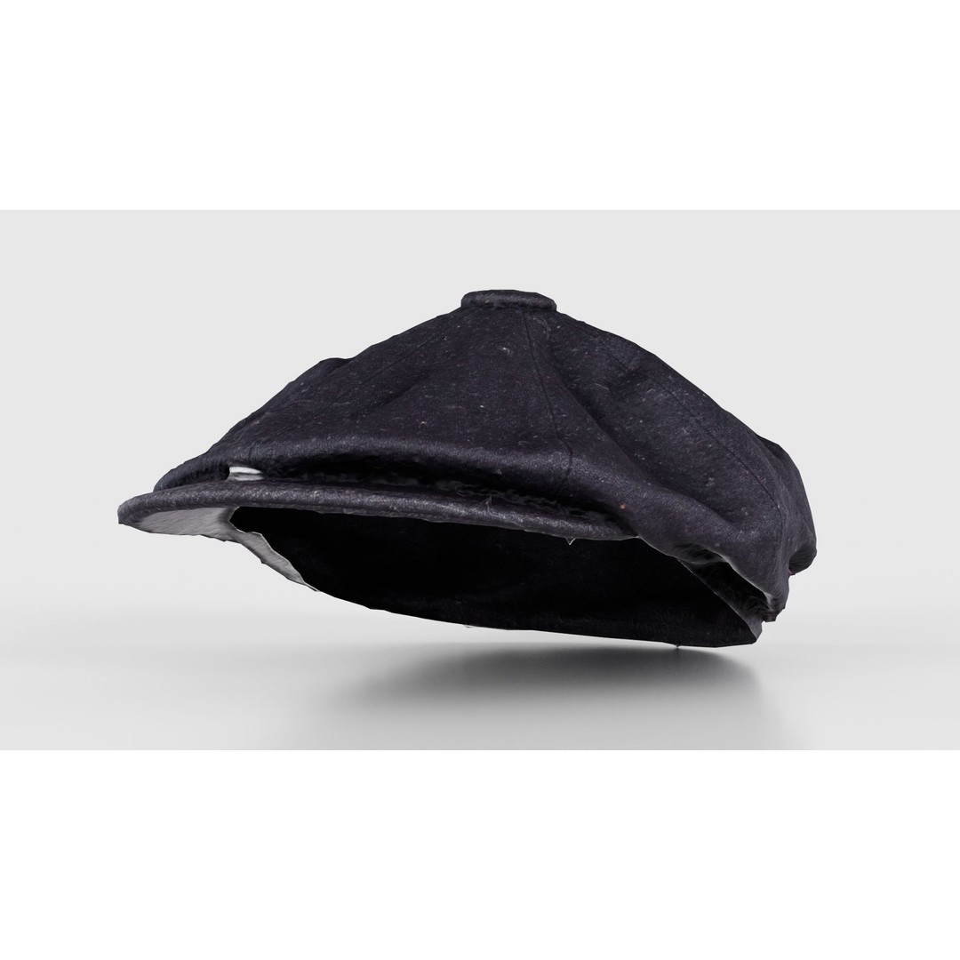 Peaky Blinders Hat 3D Model – Low Poly Apparel with PBR Textures, FBX