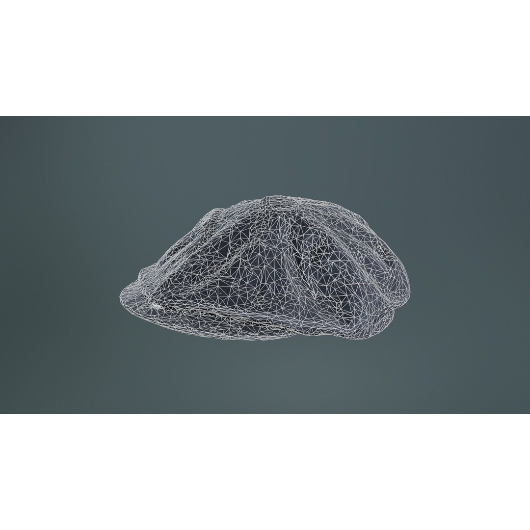Peaky Blinders Hat 3D Model – Low Poly Apparel with PBR Textures, FBX - View 11