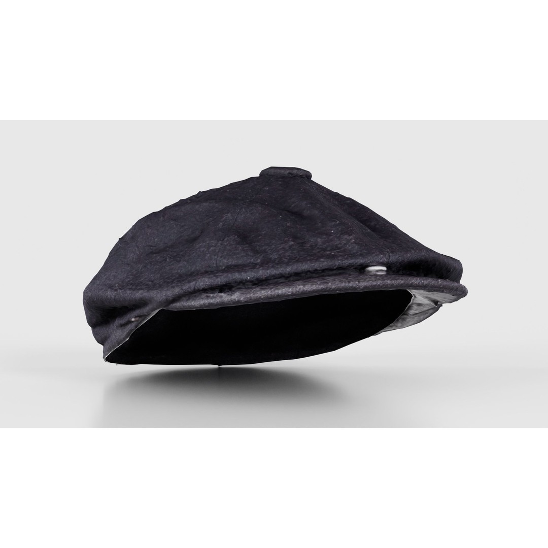 Peaky Blinders Hat 3D Model – Low Poly Apparel with PBR Textures, FBX - View 18
