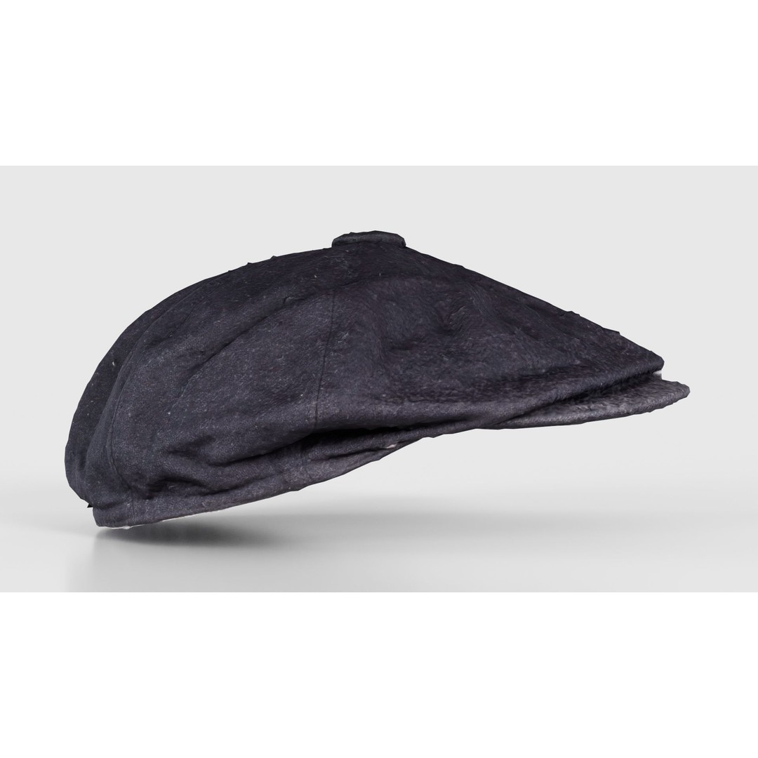 Peaky Blinders Hat 3D Model – Low Poly Apparel with PBR Textures, FBX - View 20