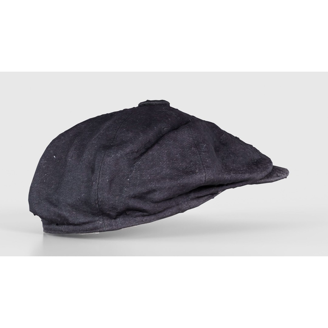 Peaky Blinders Hat 3D Model – Low Poly Apparel with PBR Textures, FBX - View 21