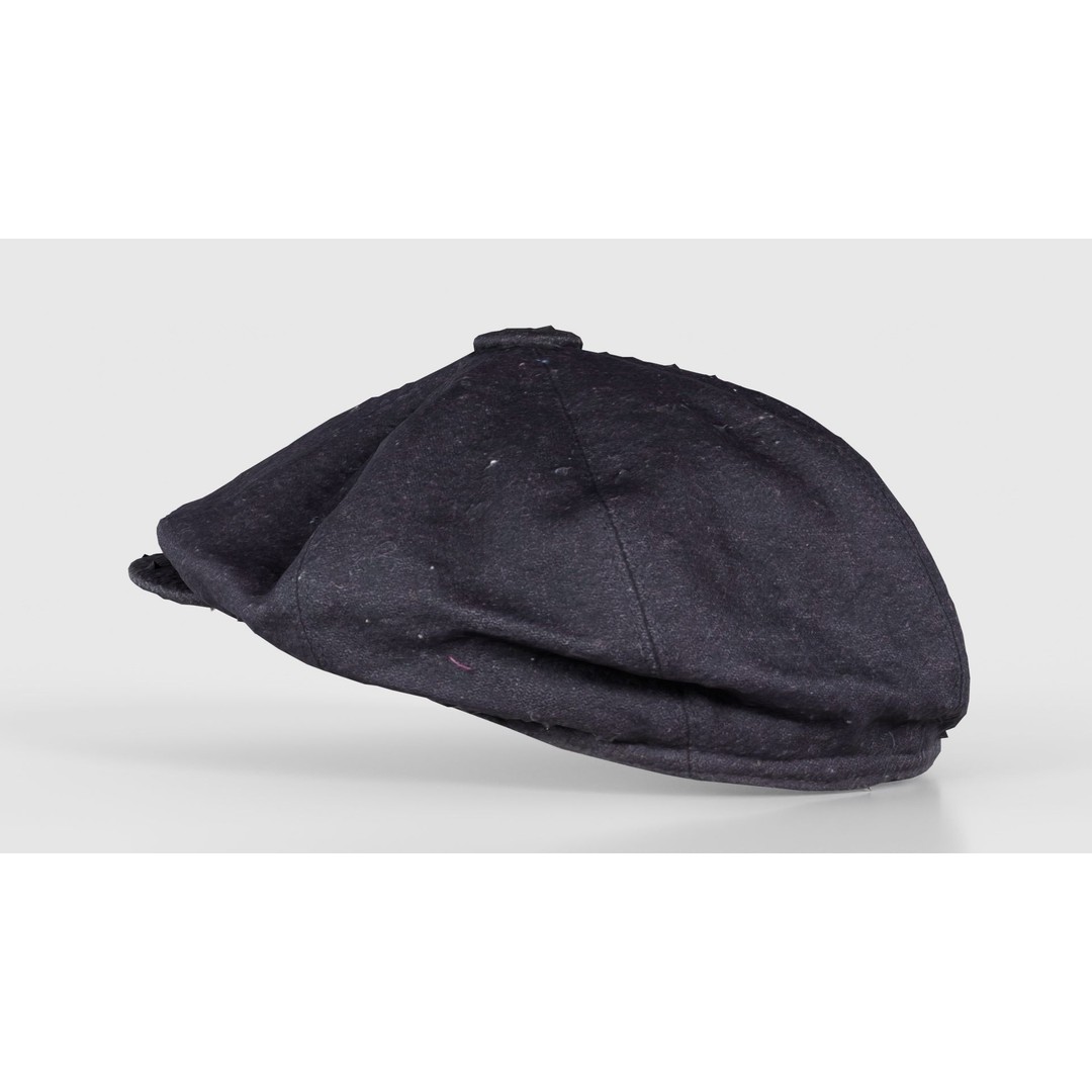 Peaky Blinders Hat 3D Model – Low Poly Apparel with PBR Textures, FBX - View 25