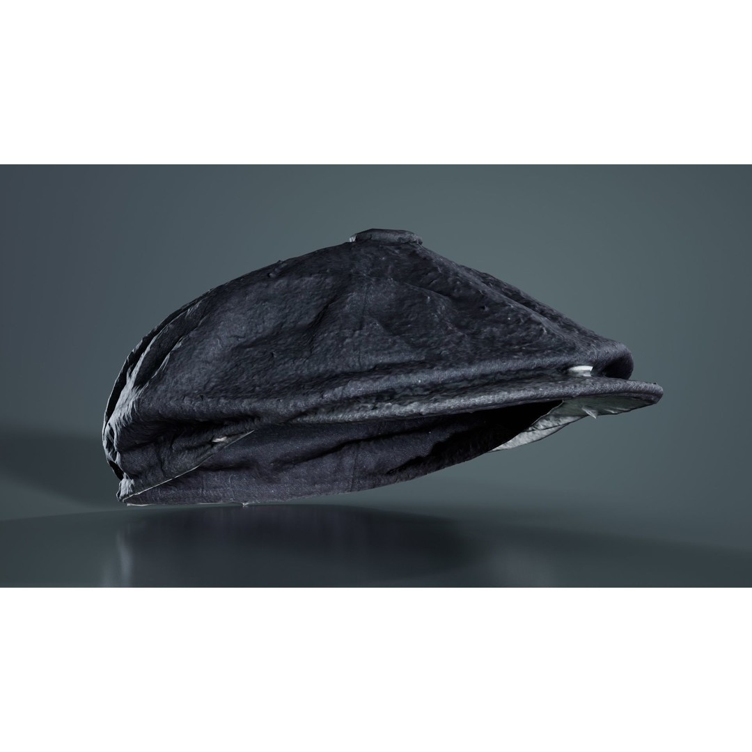 Peaky Blinders Hat 3D Model – Low Poly Apparel with PBR Textures, FBX - View 3
