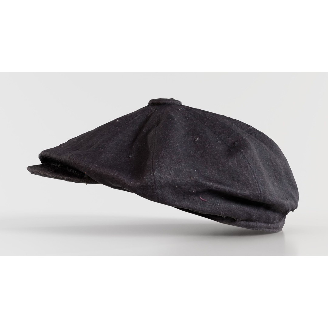Peaky Blinders Hat 3D Model – Low Poly Apparel with PBR Textures, FBX - View 9