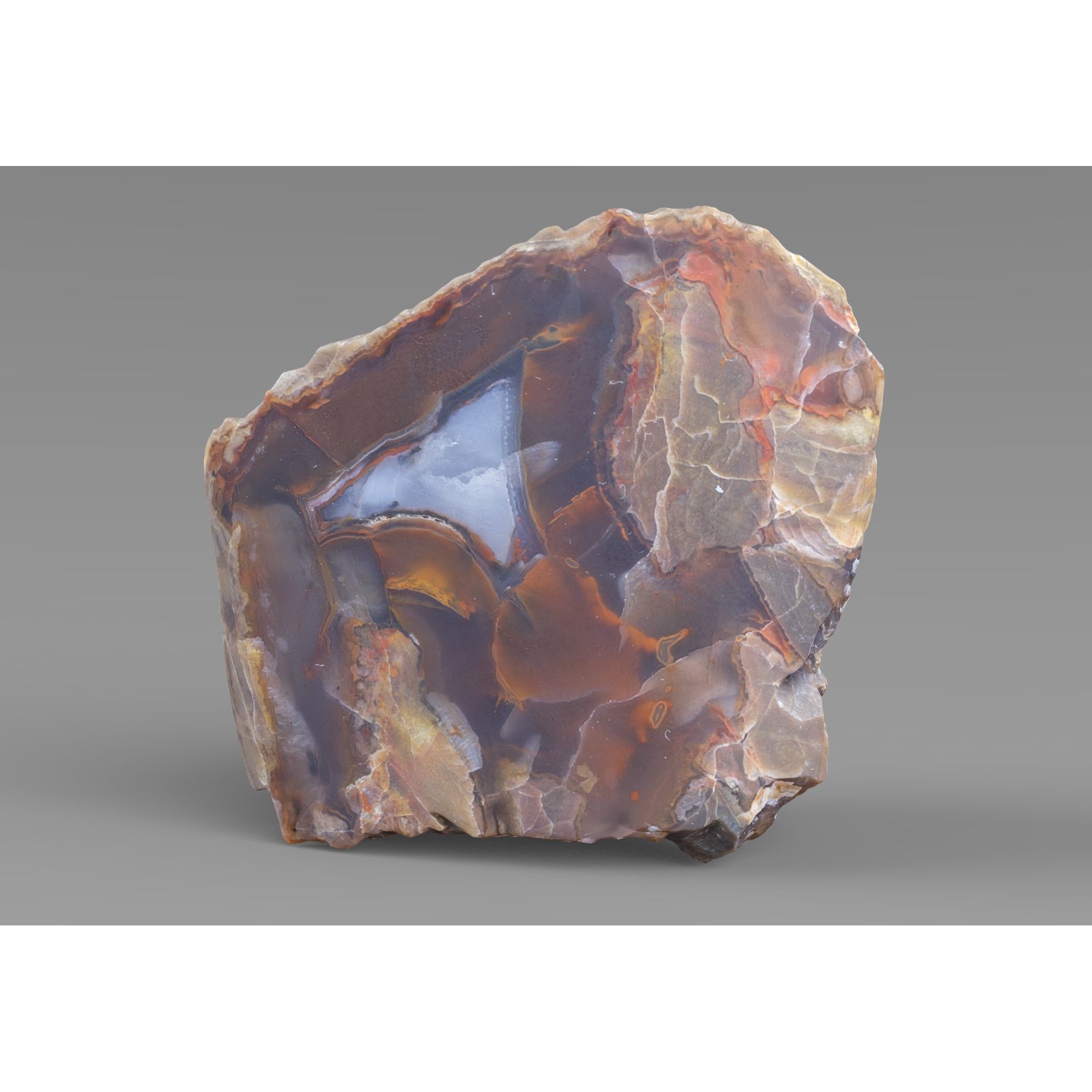 Agate Gemstone - Low-Poly Game-Ready 3D Model - View 3