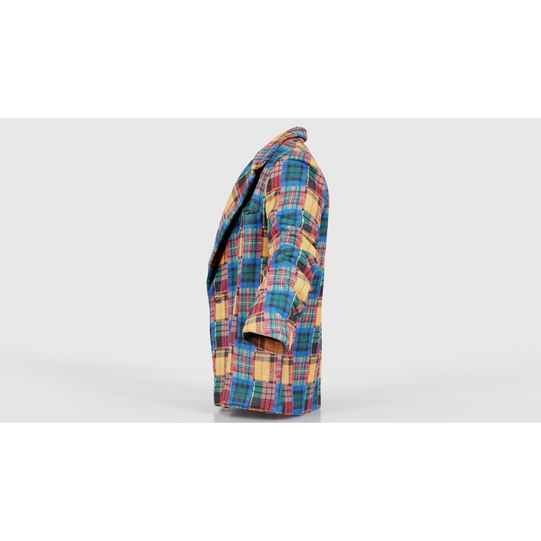 Clown Jacket 3D Model – Low Poly Open Outerwear, FBX, PBR - View 26