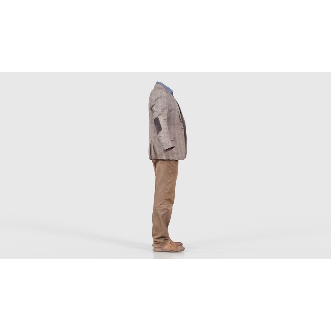 Casual Outfit 33 3D Model – Low Poly Male Character with PBR Textures - View 20