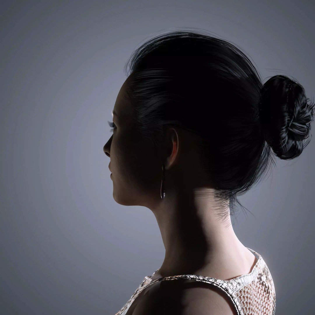 Zhang Ziyi 3D Model – Low Poly Rigged Character for Animation - View 11