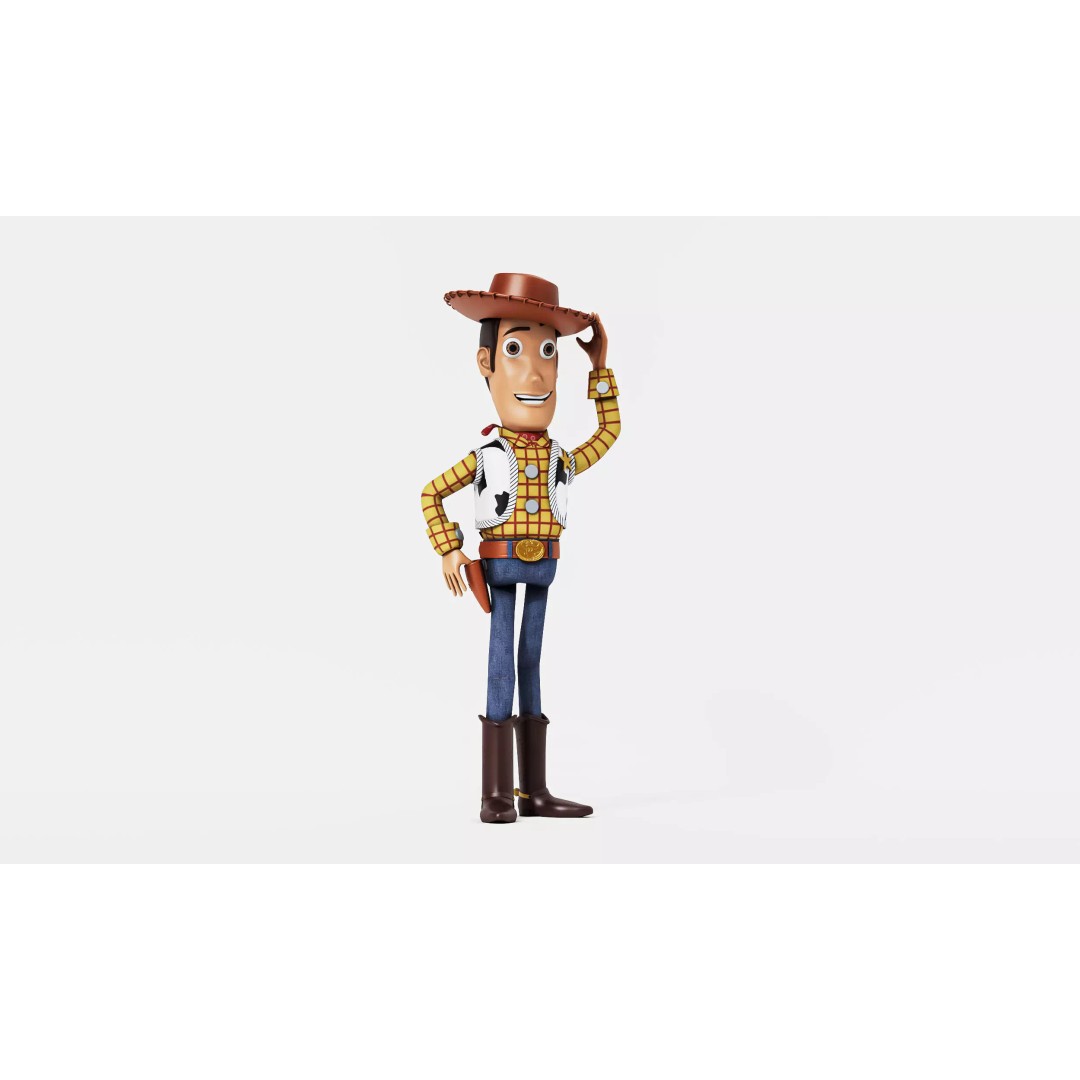 Cowboy Toy Character 3D Model – Realistic Game-Ready Asset, FBX