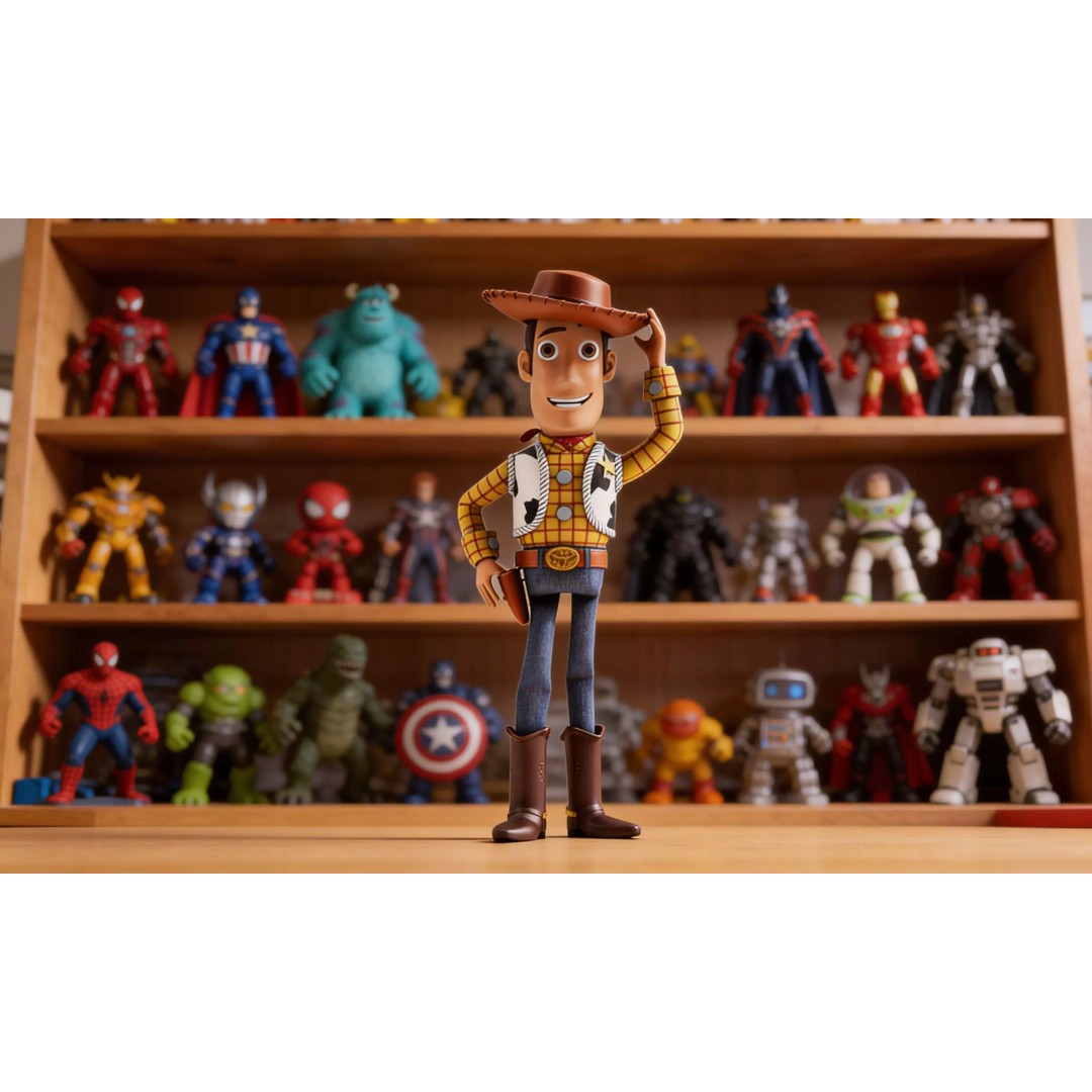 Cowboy Toy Character 3D Model – Realistic Game-Ready Asset, FBX - View 2