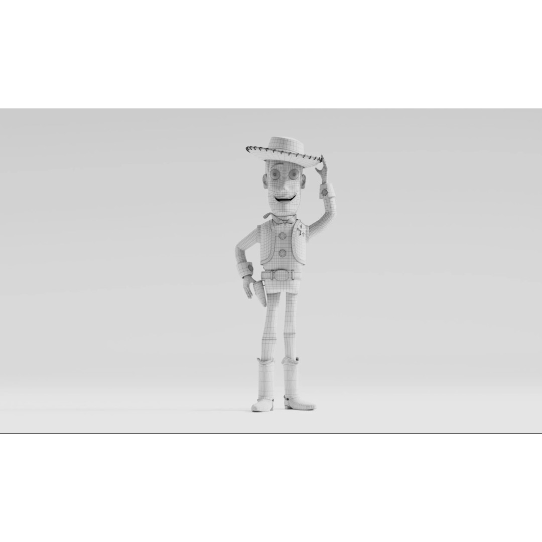 Cowboy Toy Character 3D Model – Realistic Game-Ready Asset, FBX - View 4