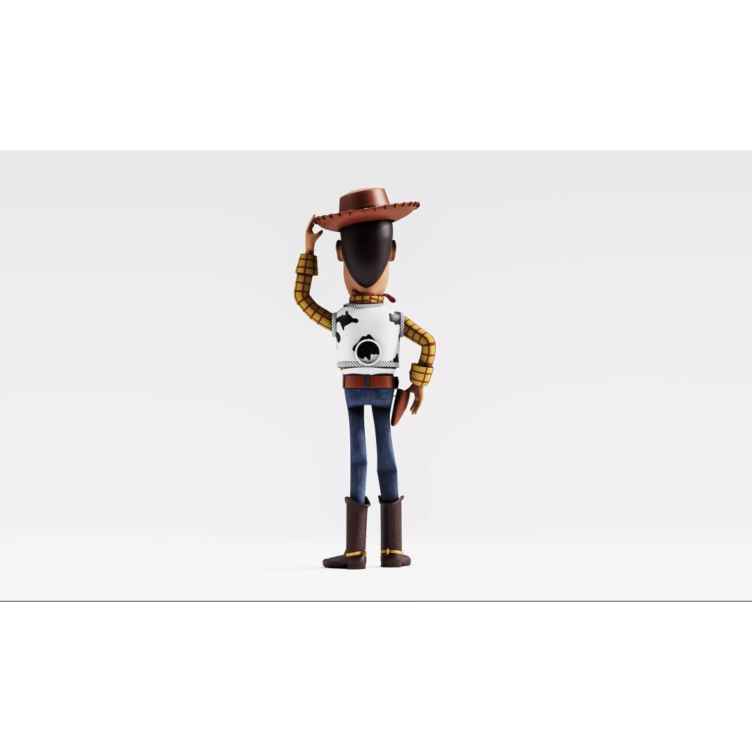 Cowboy Toy Character 3D Model – Realistic Game-Ready Asset, FBX - View 7