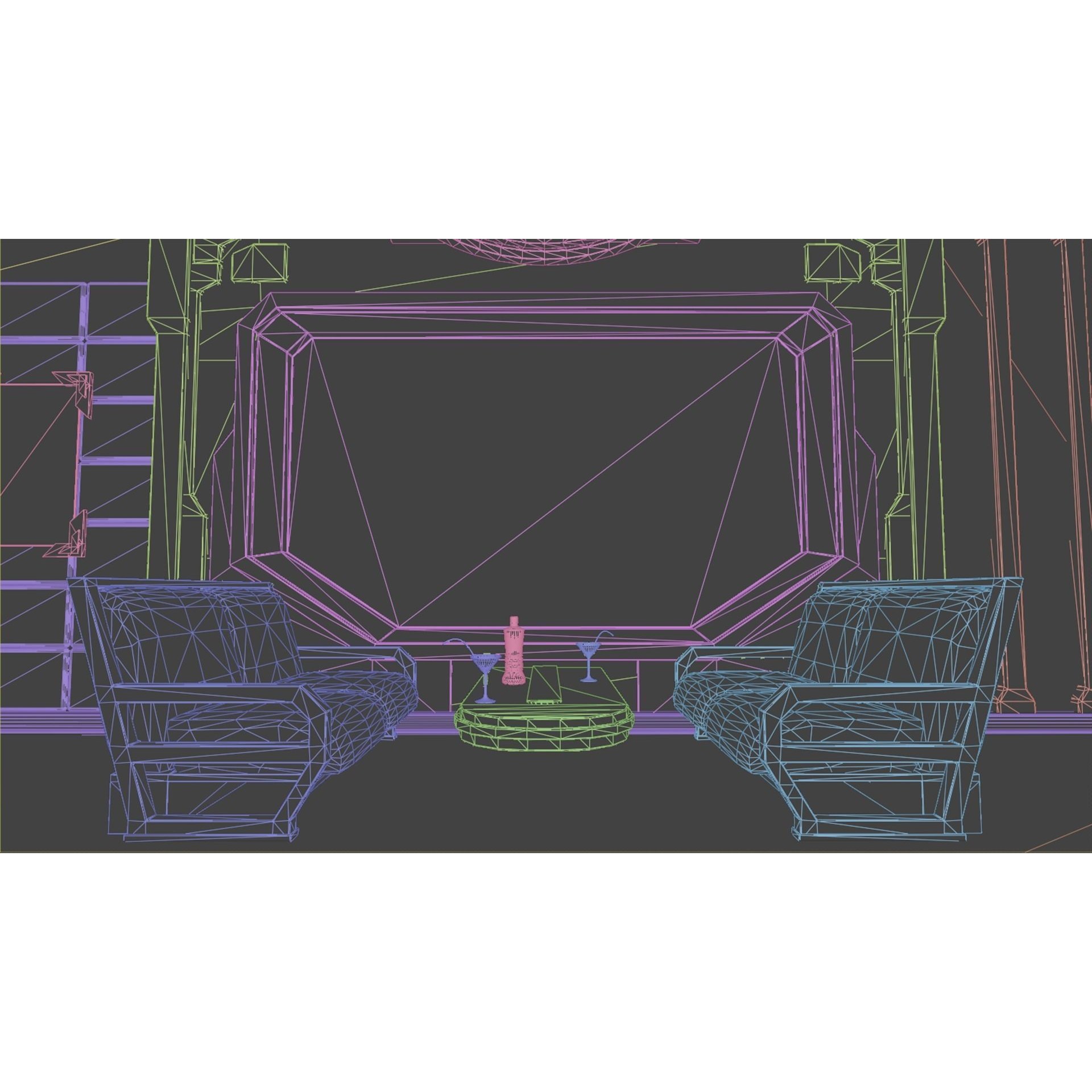NightClub - Low-Poly Game-Ready 3D Model - View 7