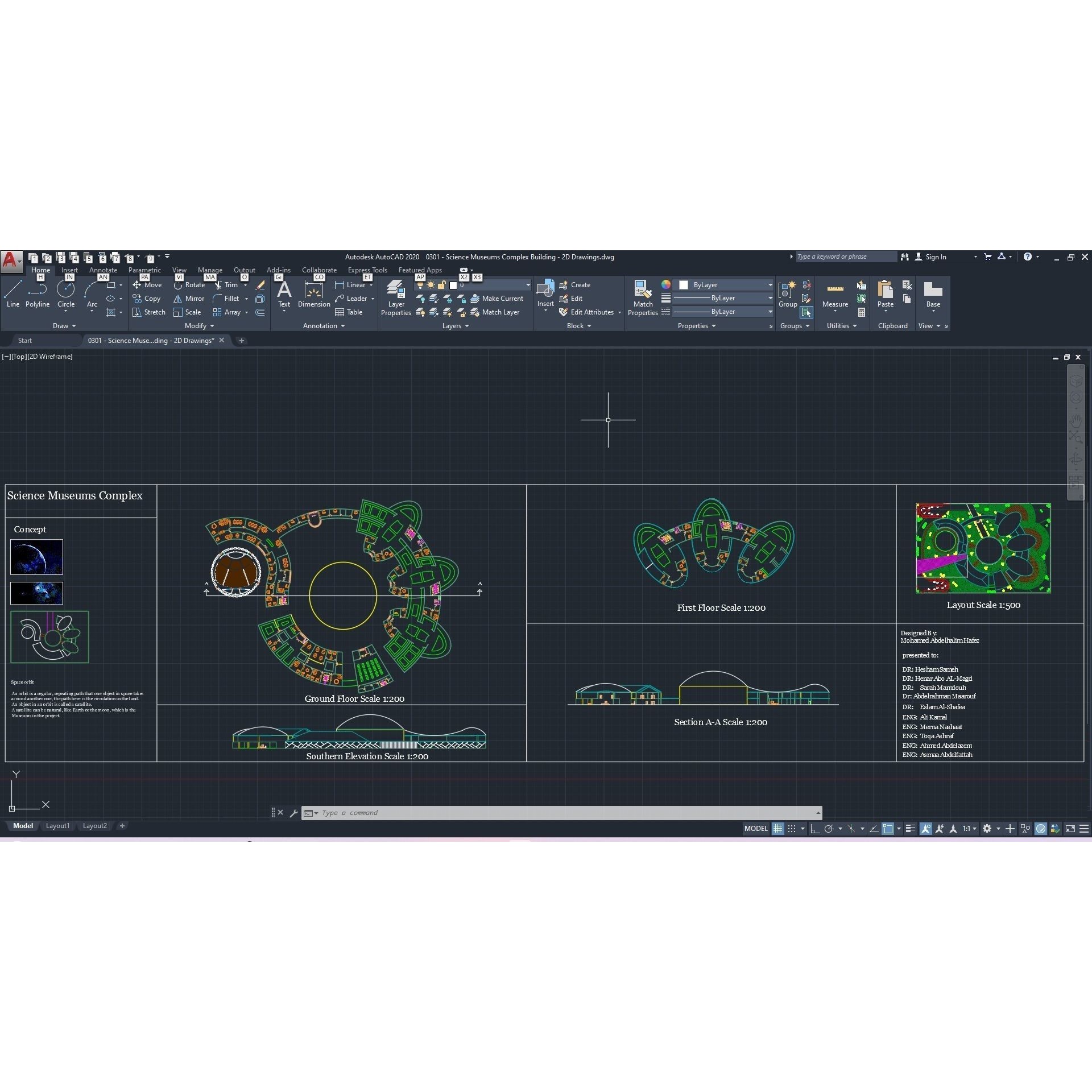 Science Museums Complex Building - 3D Model