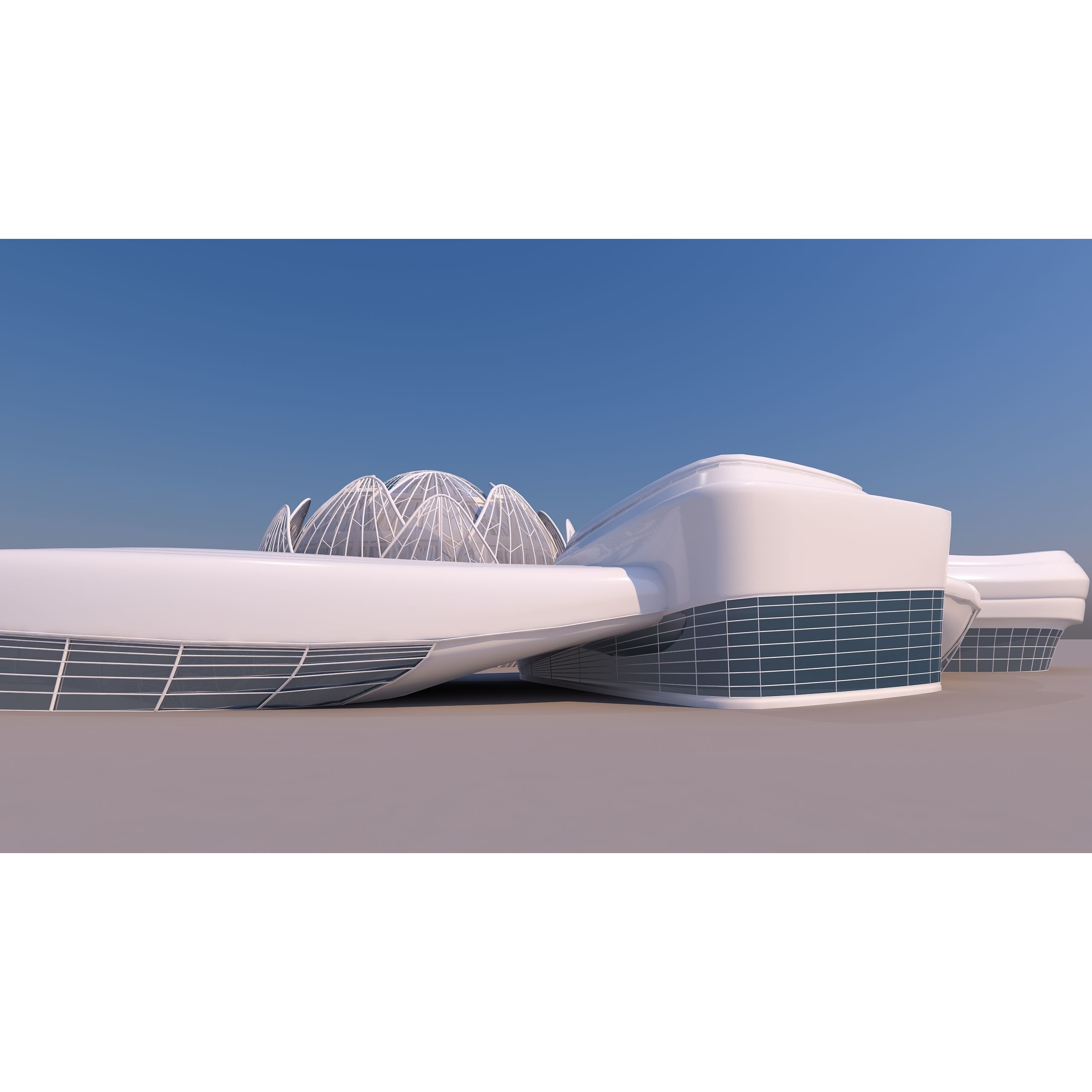 Science Museums Complex Building - 3D Model - View 10