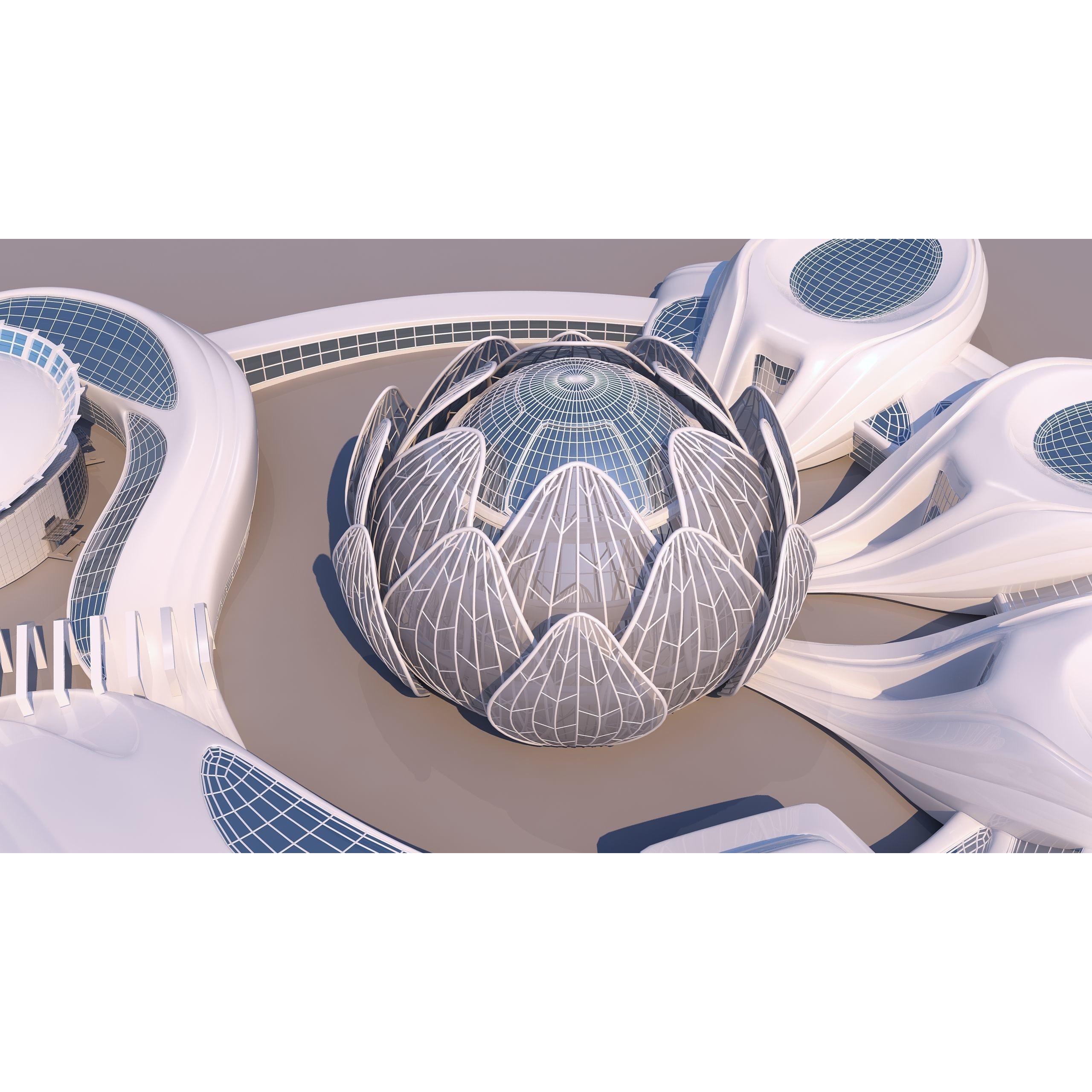 Science Museums Complex Building - 3D Model - View 12