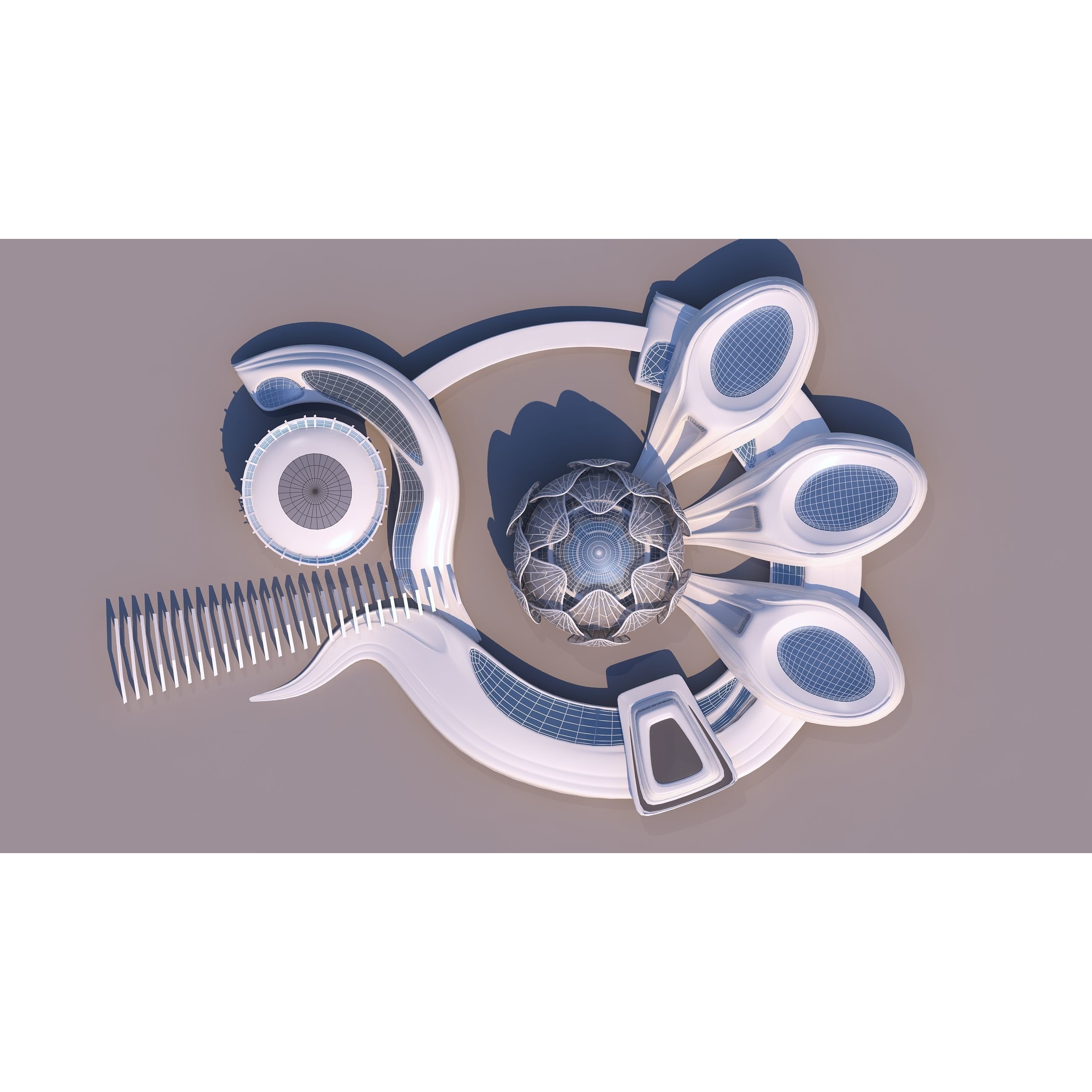 Science Museums Complex Building - 3D Model - View 13