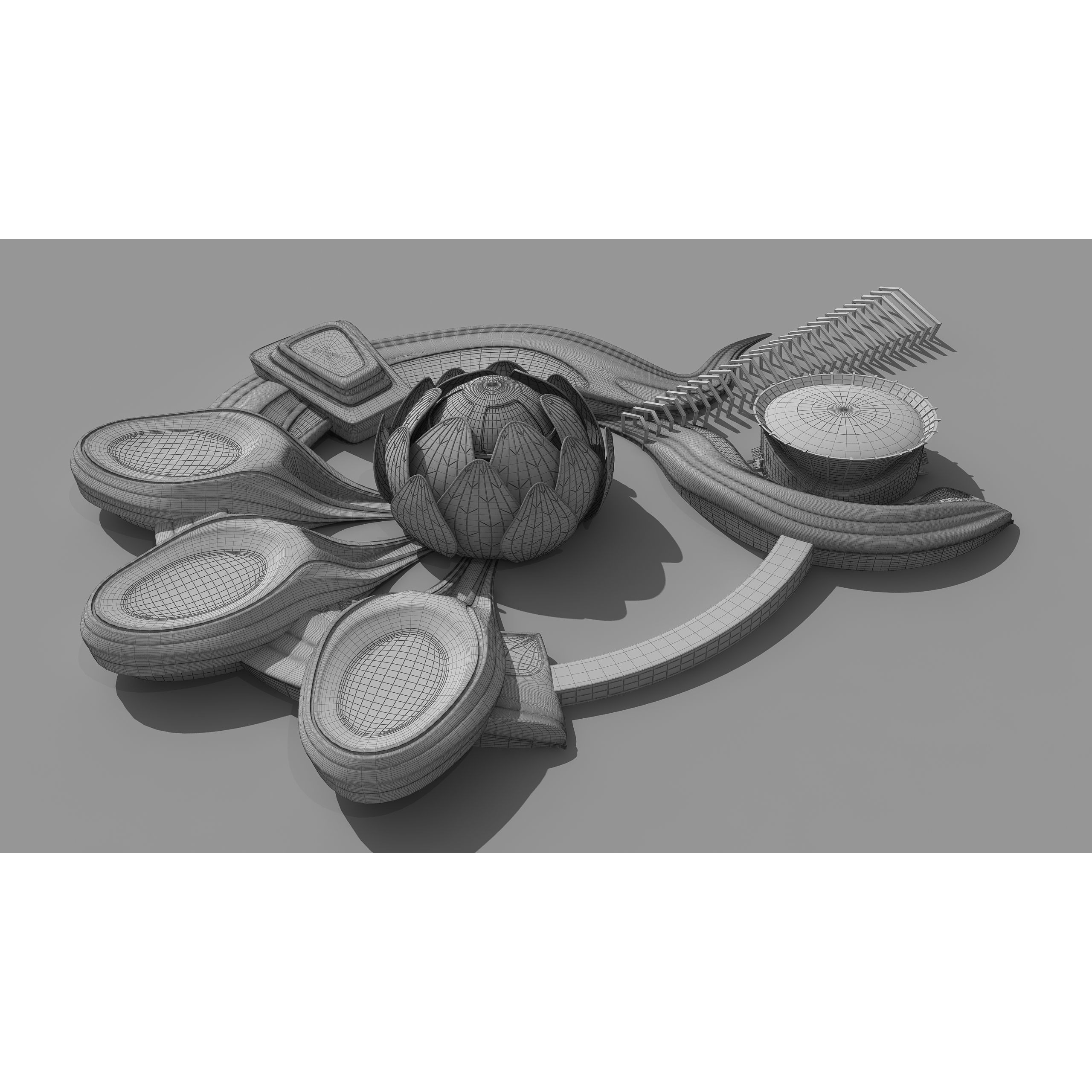 Science Museums Complex Building - 3D Model - View 17