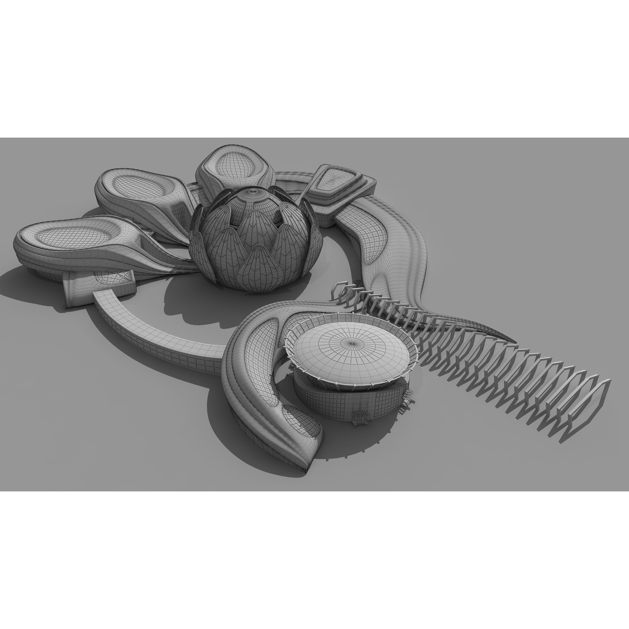 Science Museums Complex Building - 3D Model - View 18