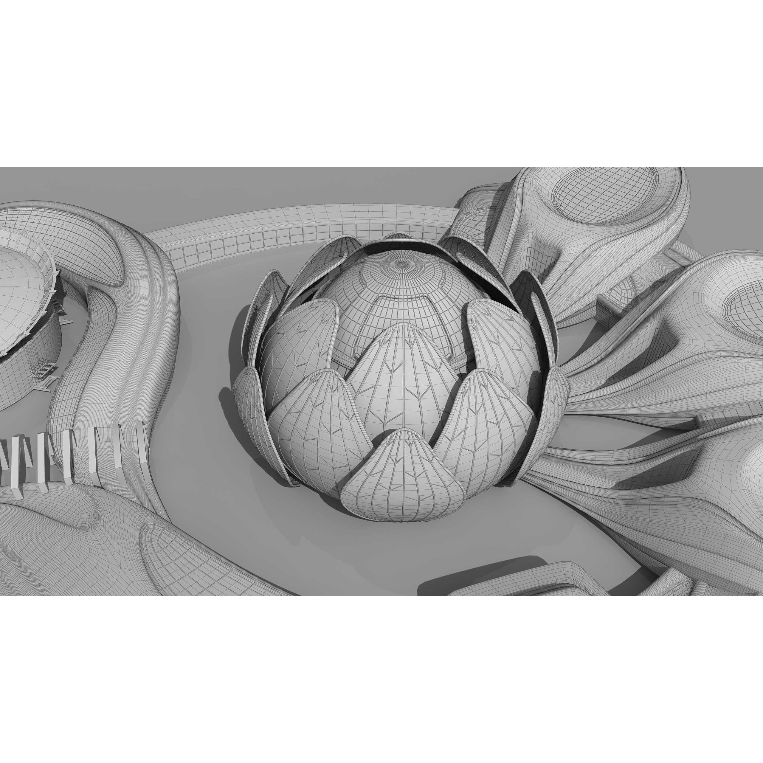 Science Museums Complex Building - 3D Model - View 22