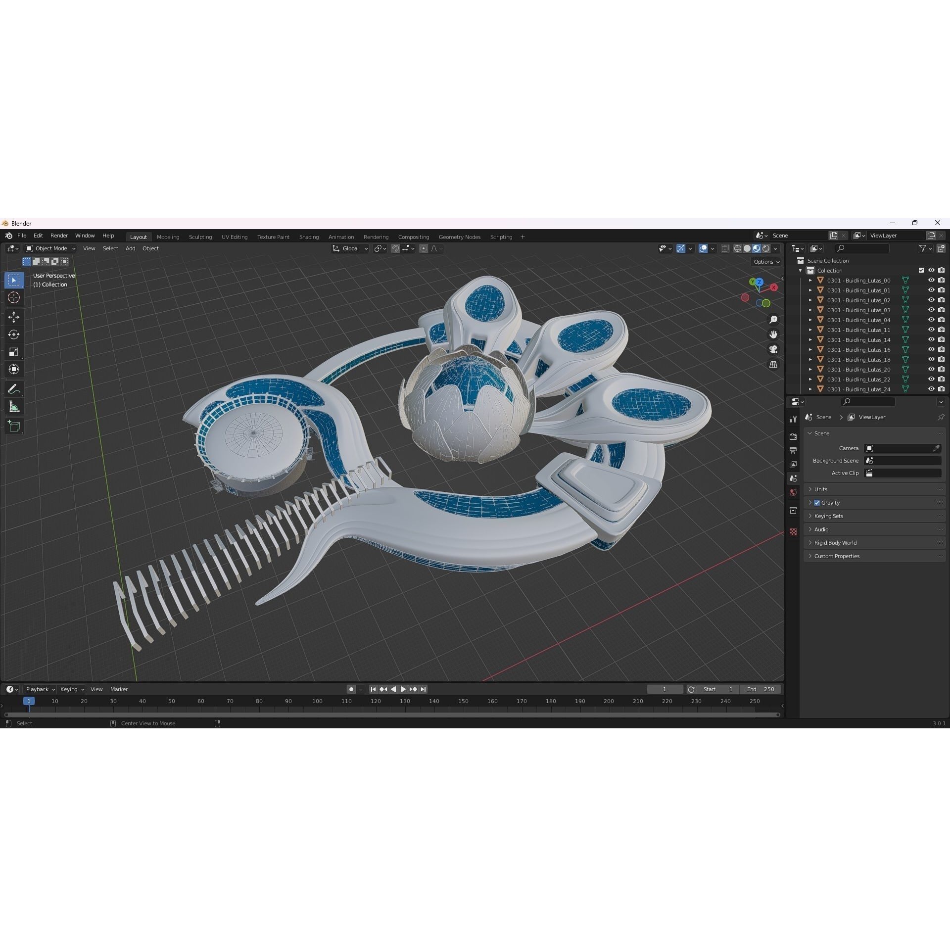 Science Museums Complex Building - 3D Model - View 30