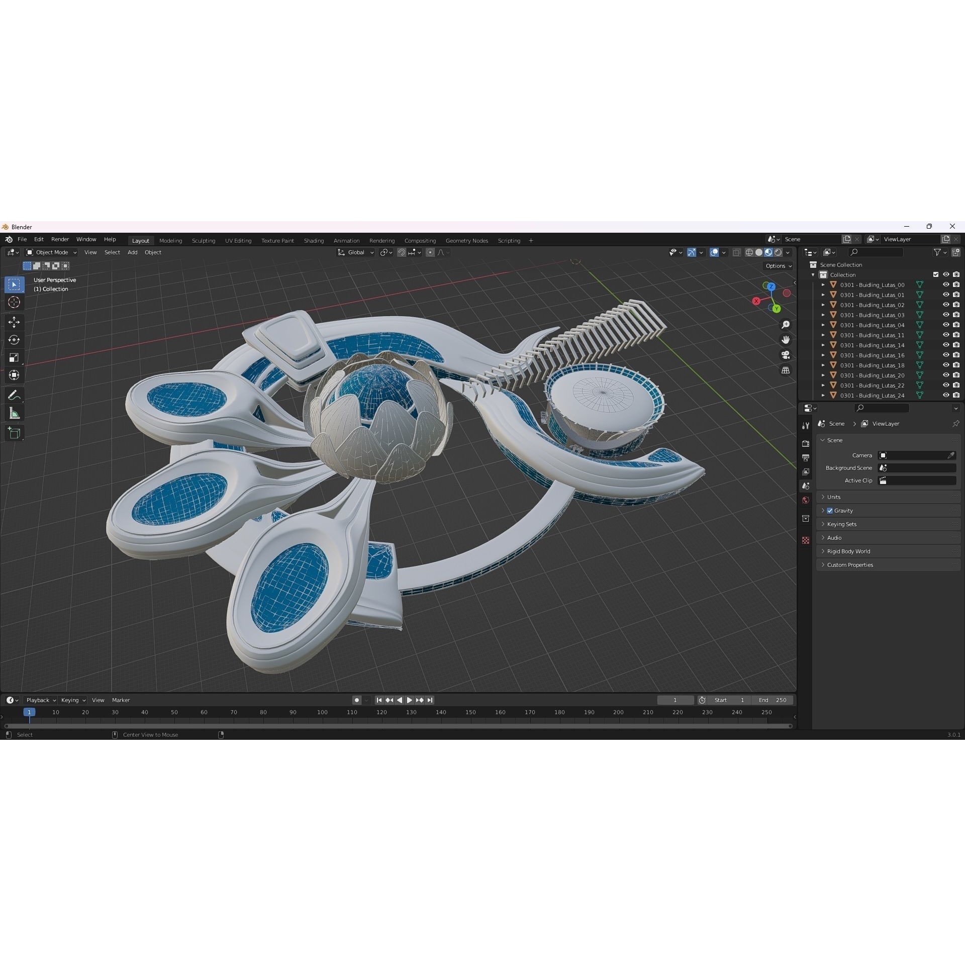 Science Museums Complex Building - 3D Model - View 31