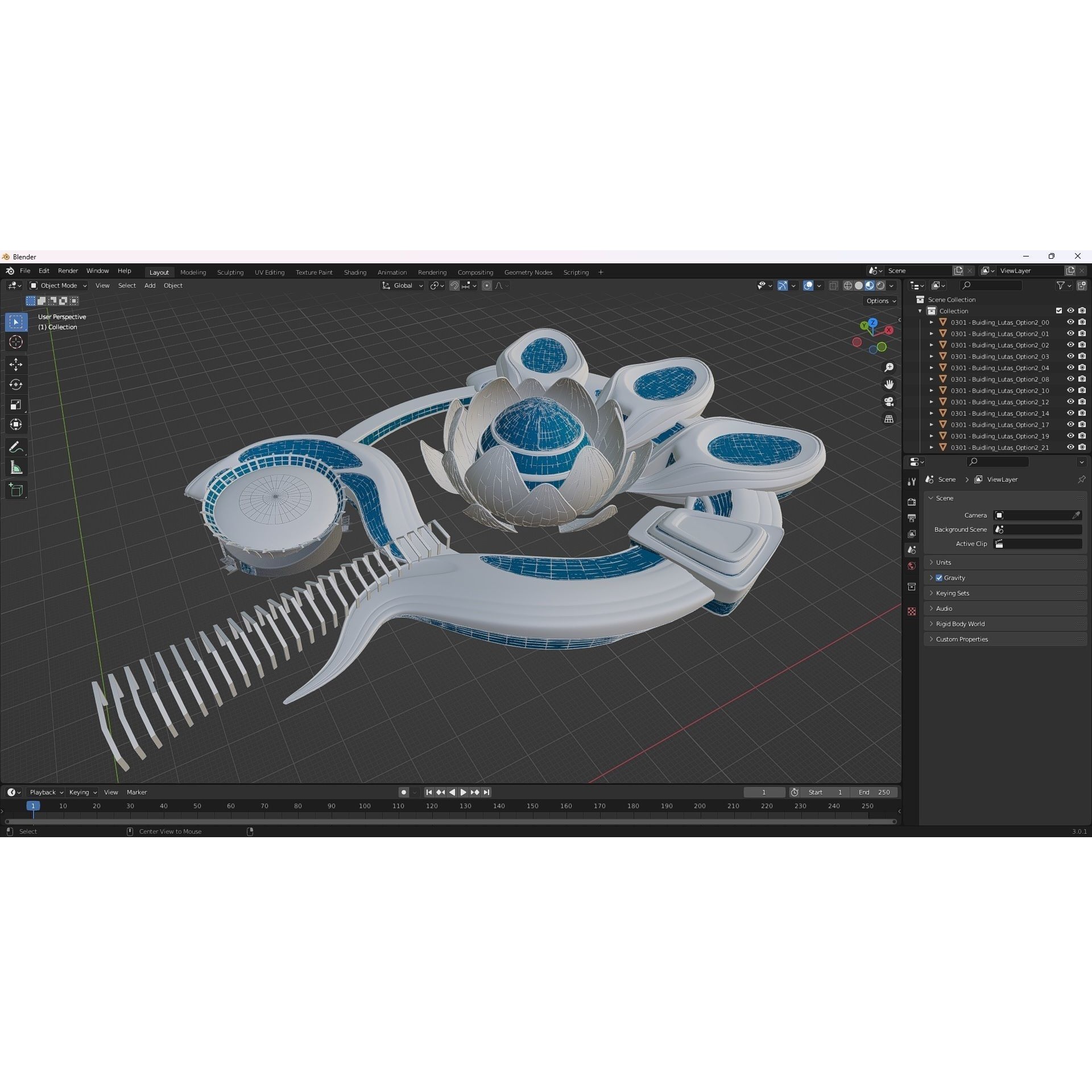 Science Museums Complex Building - 3D Model - View 32