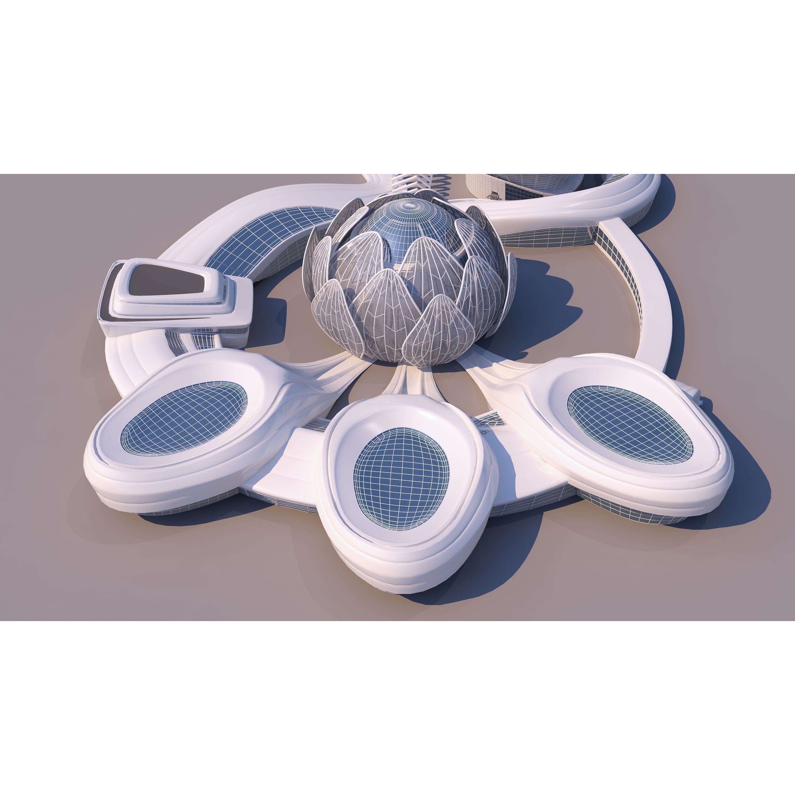 Science Museums Complex Building - 3D Model - View 6