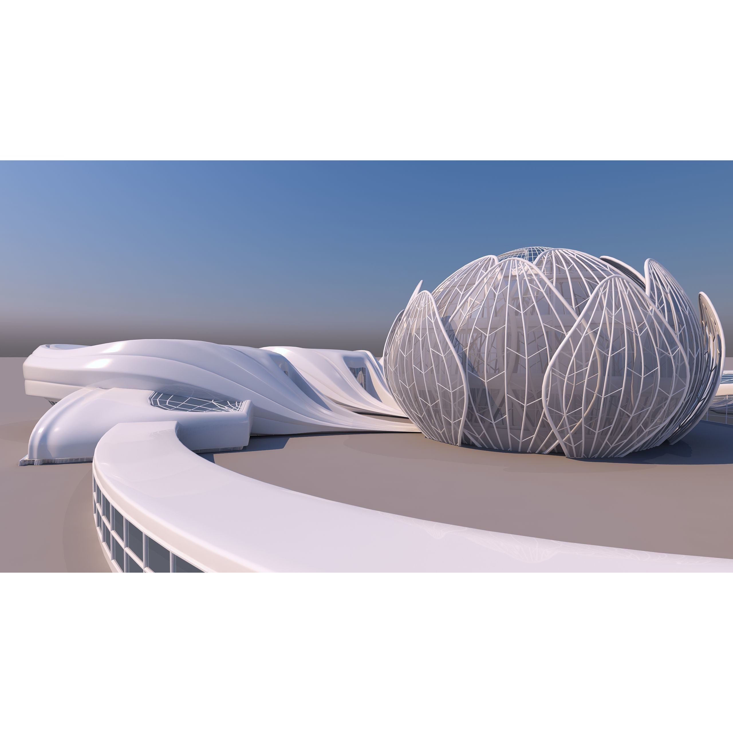 Science Museums Complex Building - 3D Model - View 8