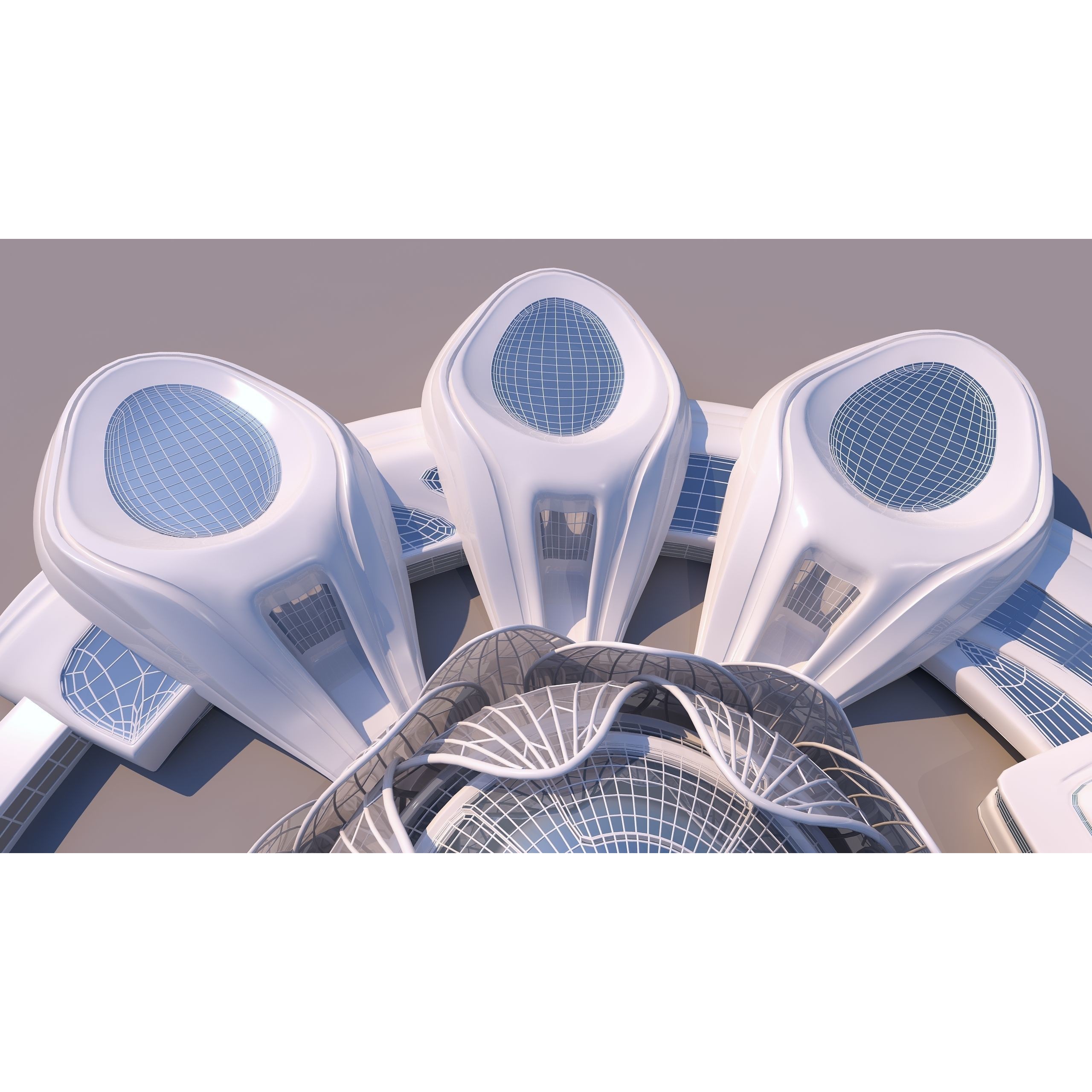 Science Museums Complex Building - 3D Model - View 9