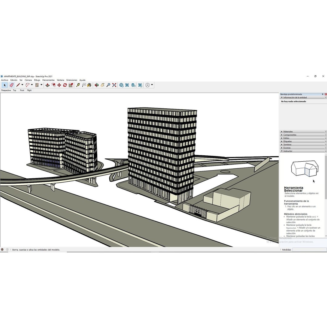 Modern Apartments Building 3D Model – Contemporary Design, FBX, OBJ - View 16